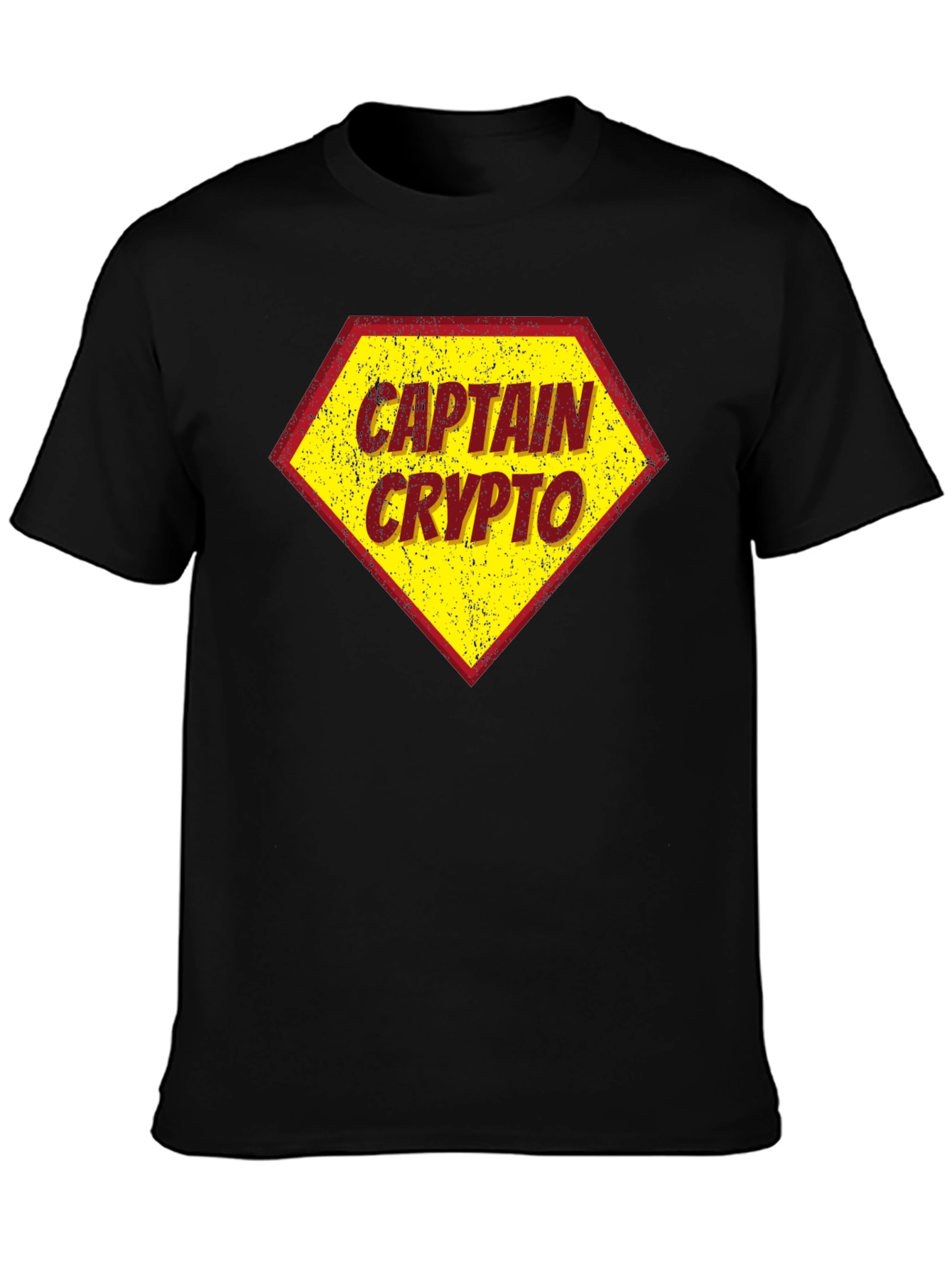 Captain Crypto T-Shirt - Black Crypto Tee
