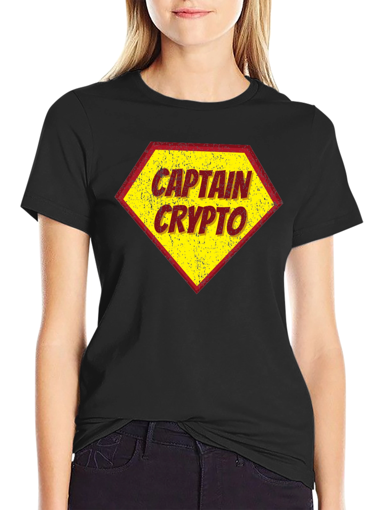 Captain Crypto T-Shirt - Black Crypto Tee