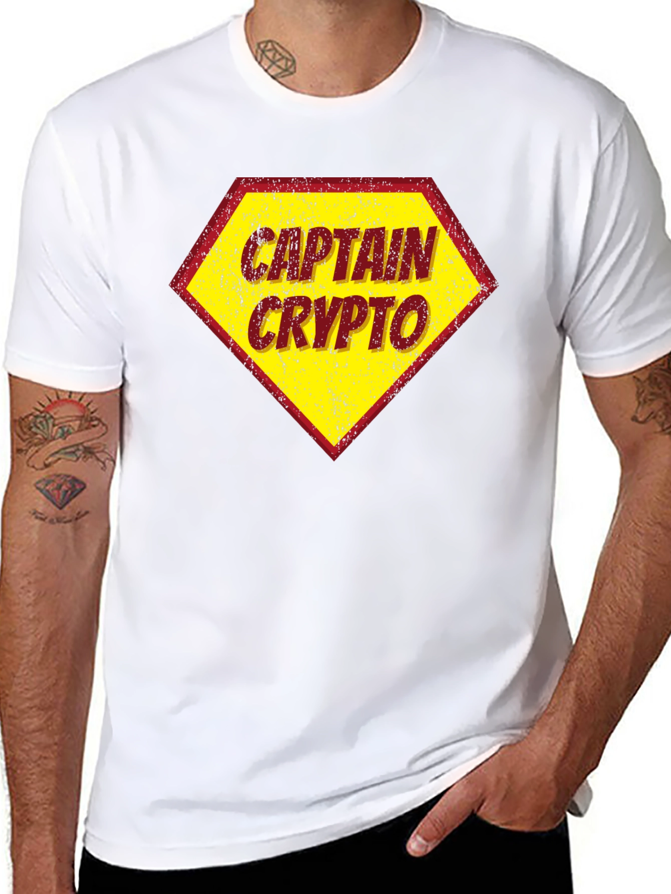 Captain Crypto T-Shirt - Black Crypto Tee