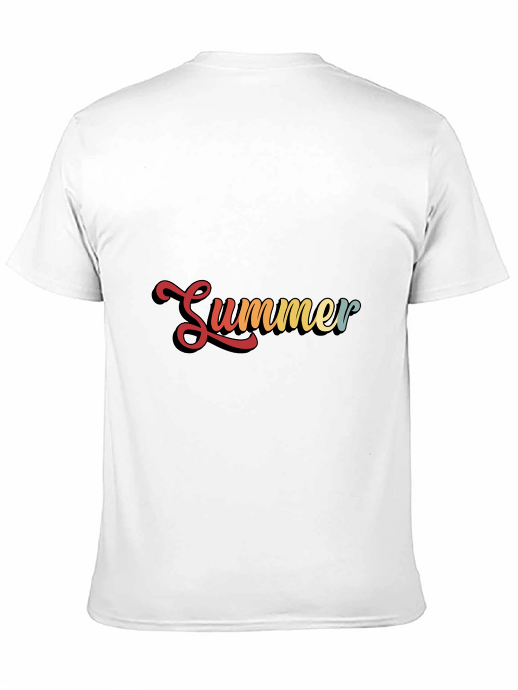 Retro Summer Graphic Black T-Shirt