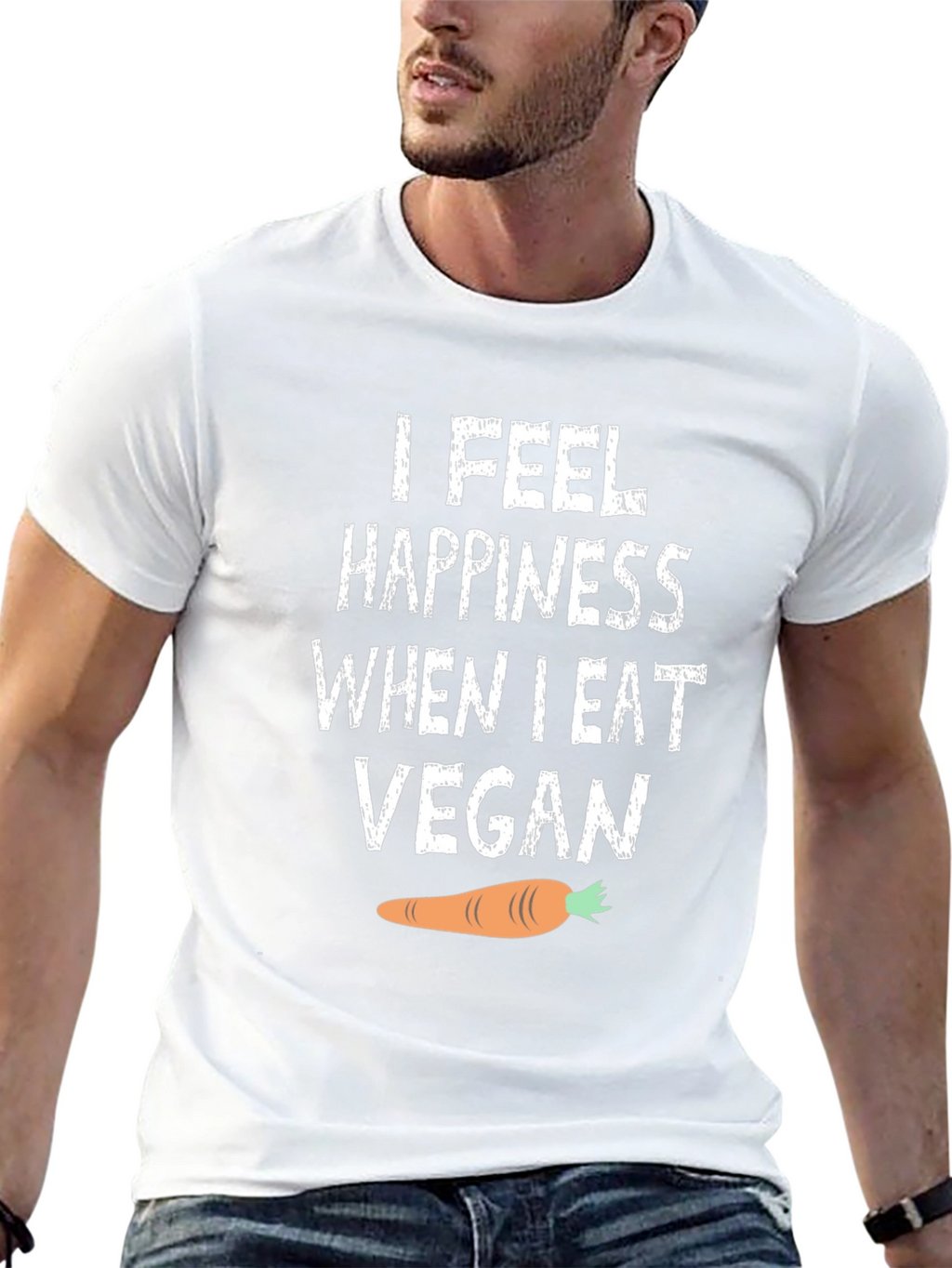 Vegan Happiness T-Shirt - Soft Cotton Tee