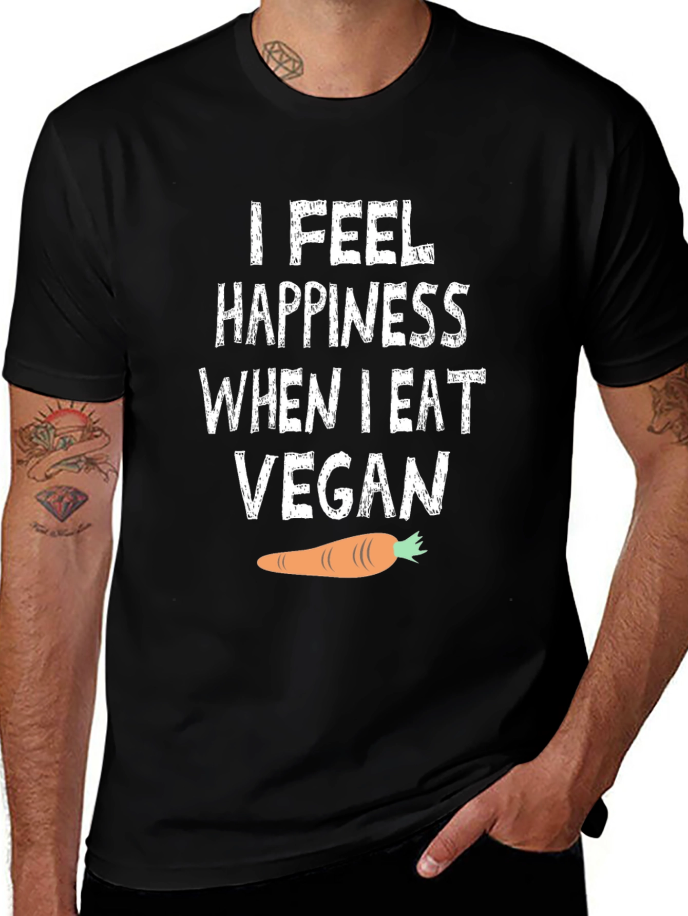 Vegan Happiness T-Shirt - Soft Cotton Tee