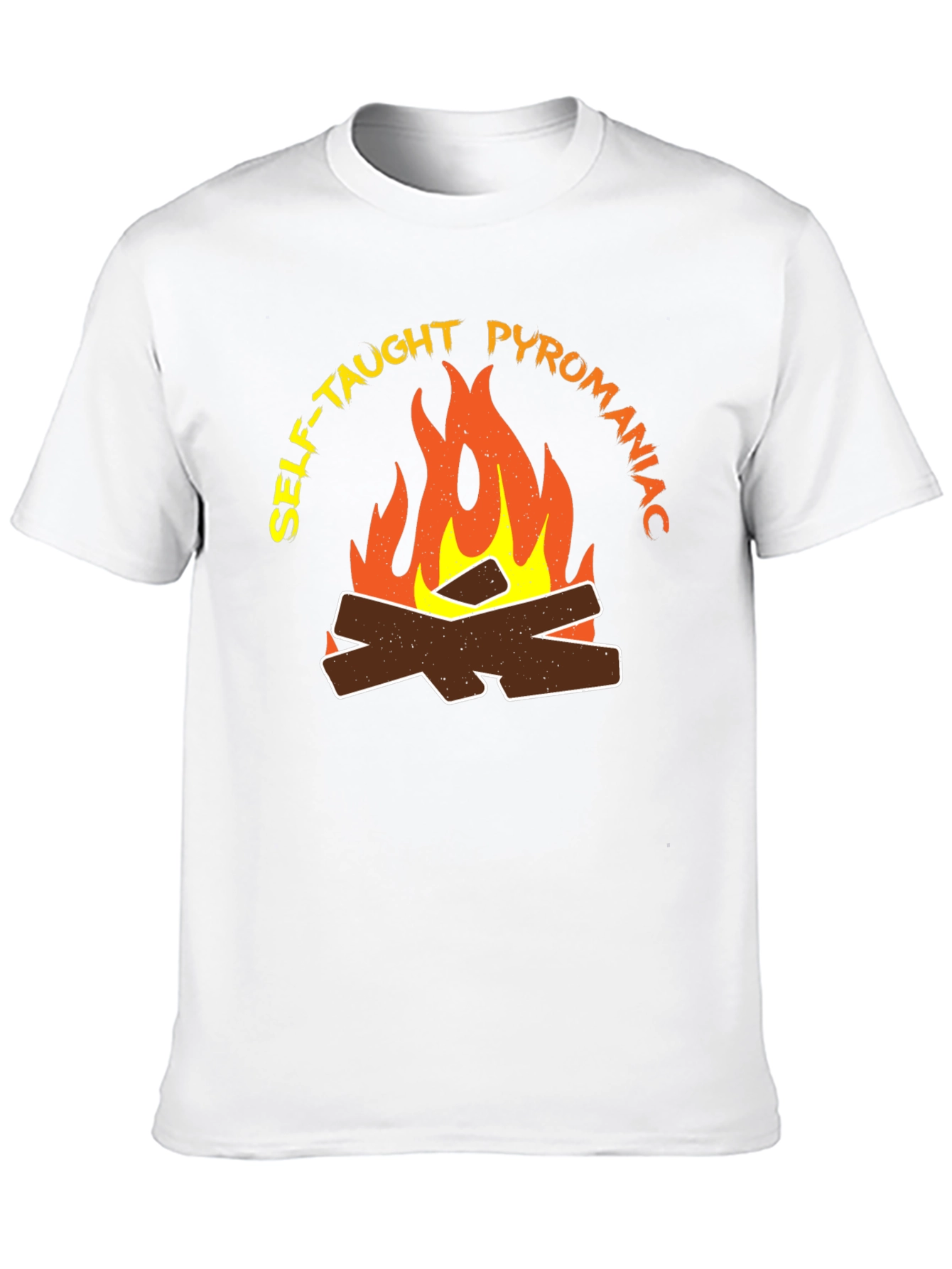 Self-Taught Pyromaniac Fire Graphic T-Shirt