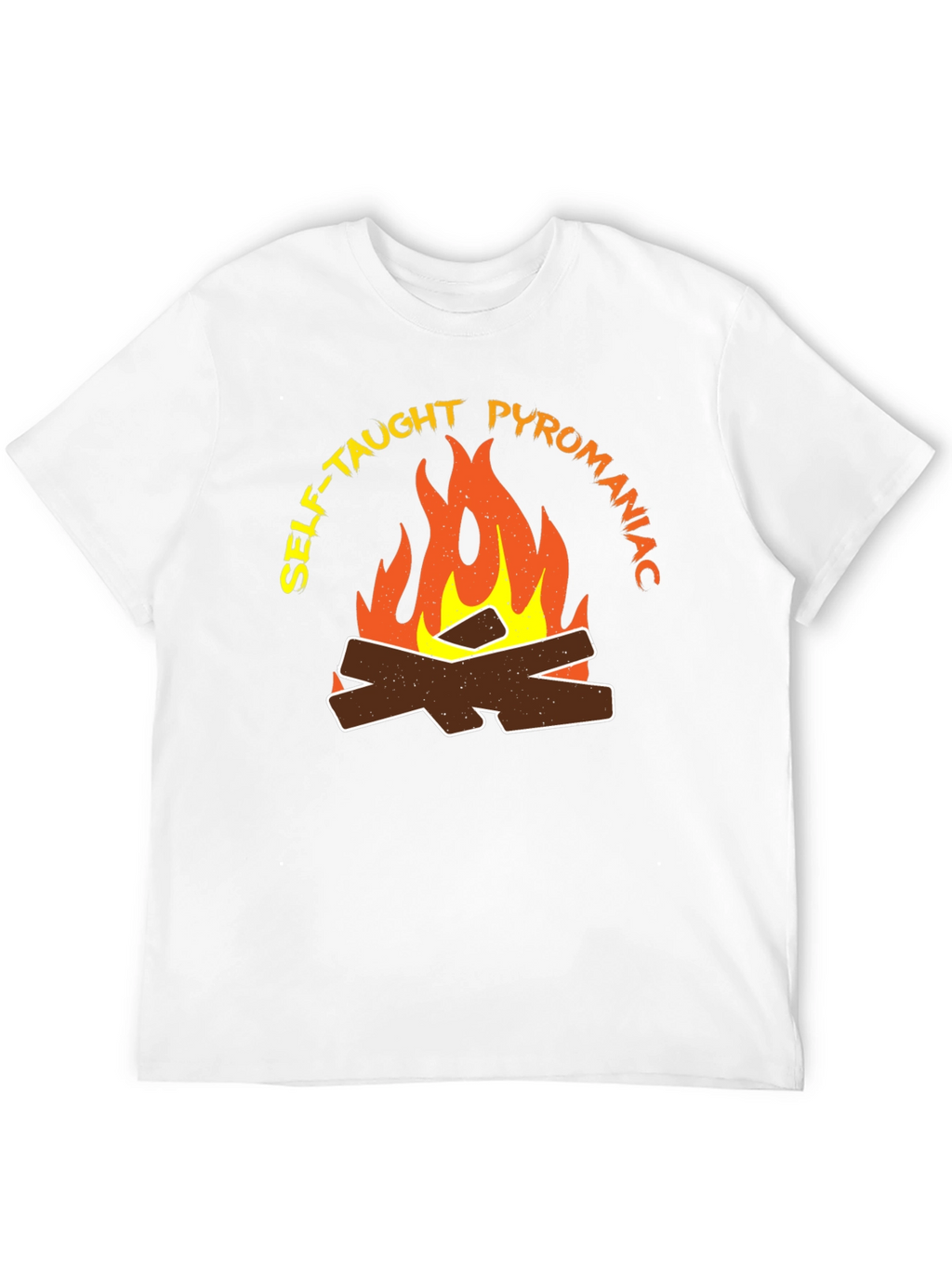 Self-Taught Pyromaniac Fire Graphic T-Shirt
