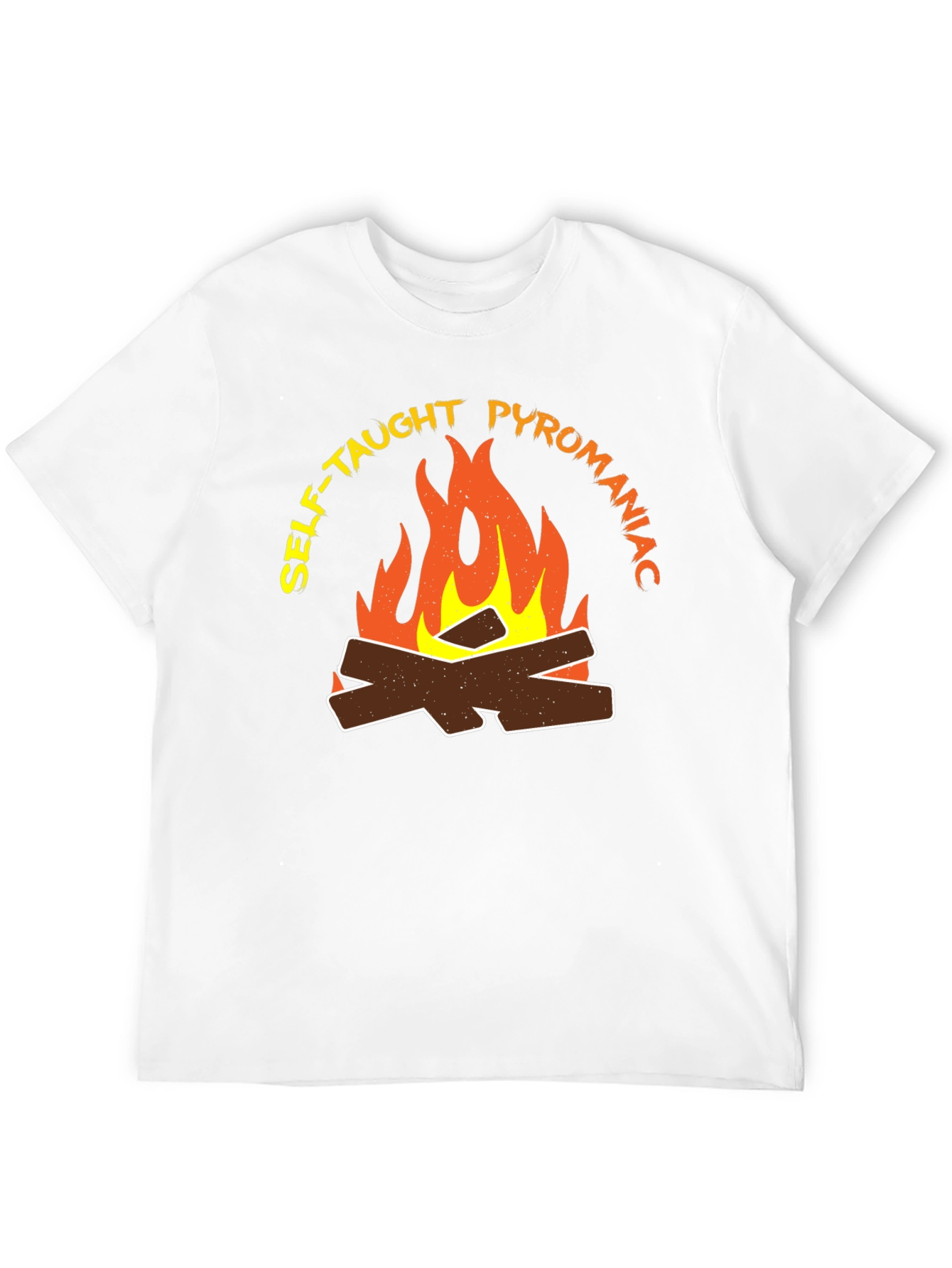 Self-Taught Pyromaniac Fire Graphic T-Shirt