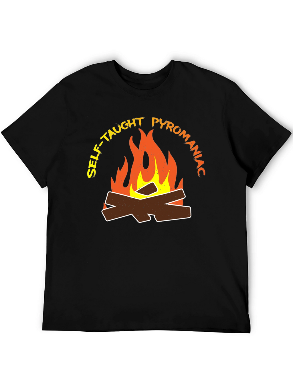 Self-Taught Pyromaniac Fire Graphic T-Shirt