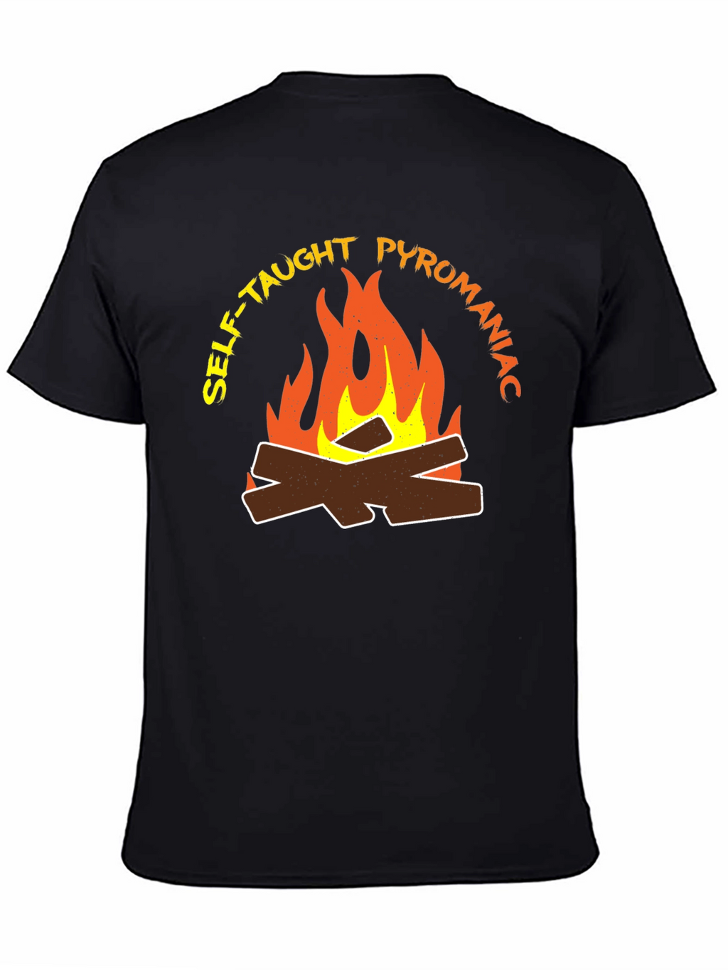 Self-Taught Pyromaniac Fire Graphic T-Shirt