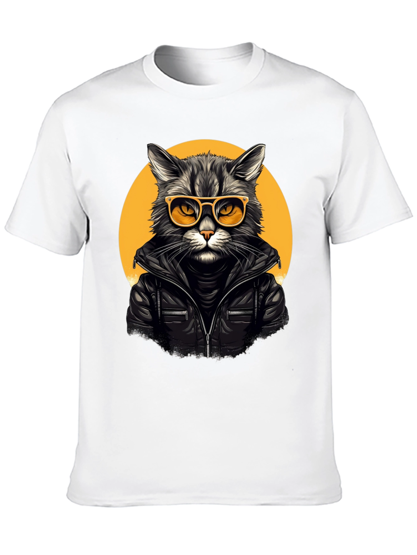 Cool Cat Biker T-Shirt