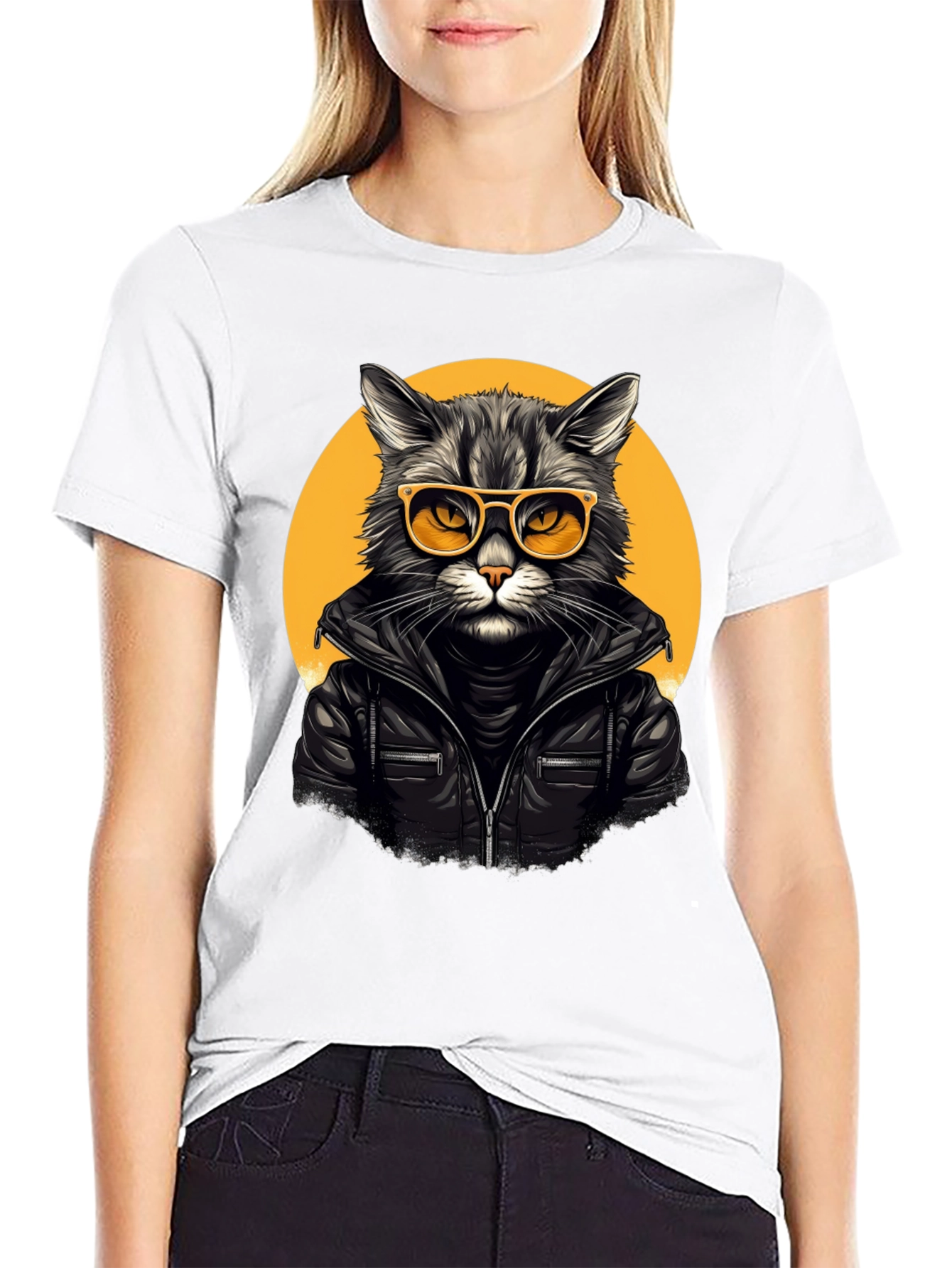 Cool Cat Biker T-Shirt