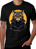 Cool Cat Biker T-Shirt