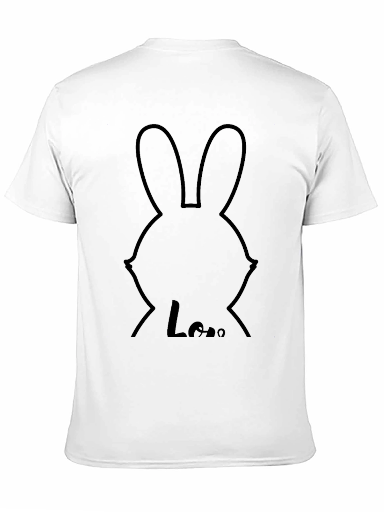 Black Bunny Love T-Shirt - Graphic Tee