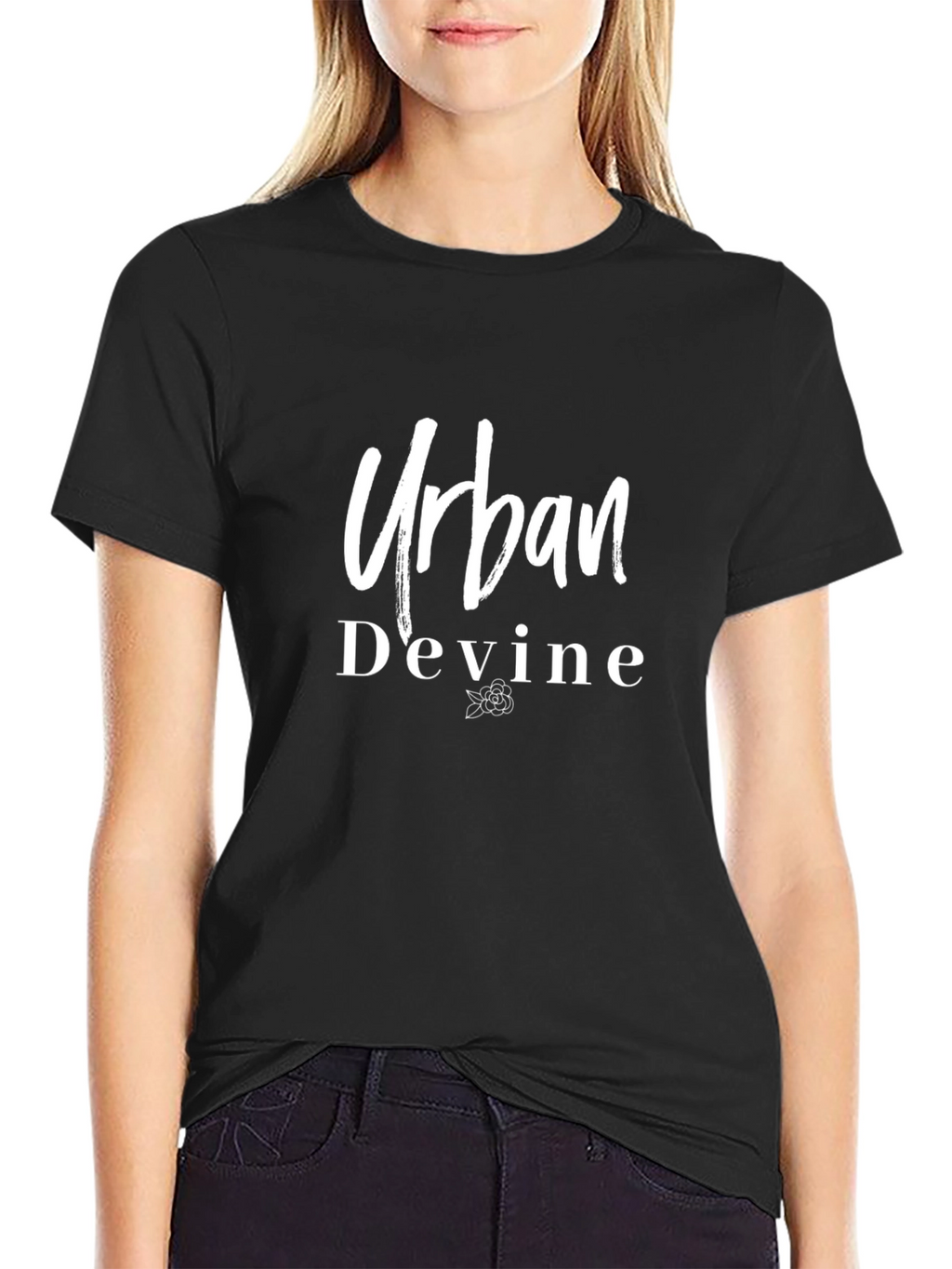 Urban Devine Black Graphic T-Shirt