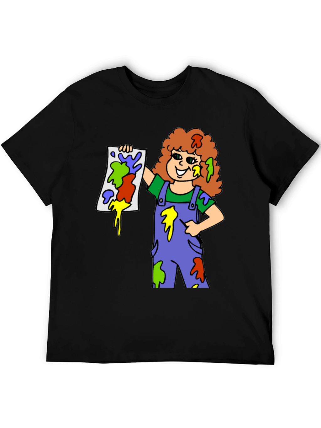 Colorful Painter Girl T-Shirt