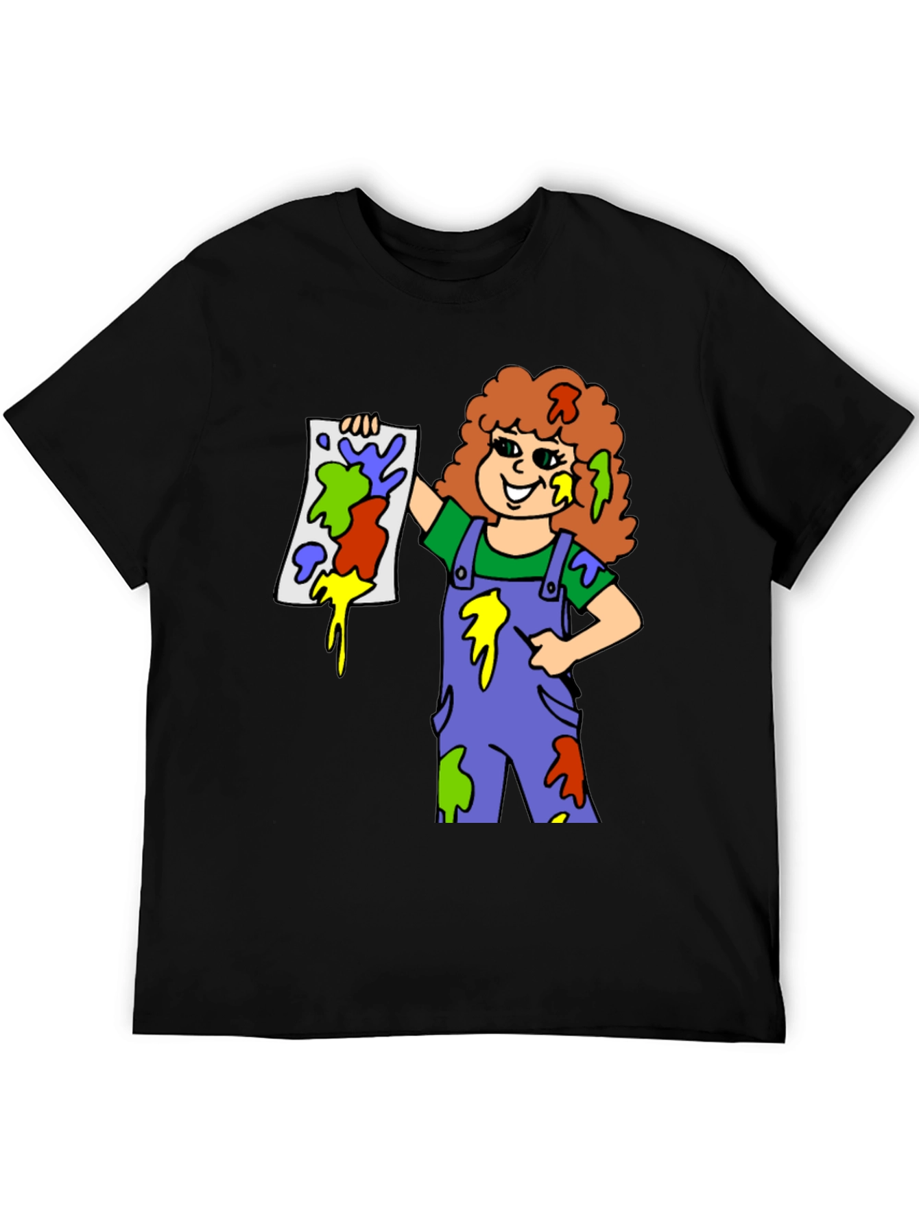 Colorful Painter Girl T-Shirt