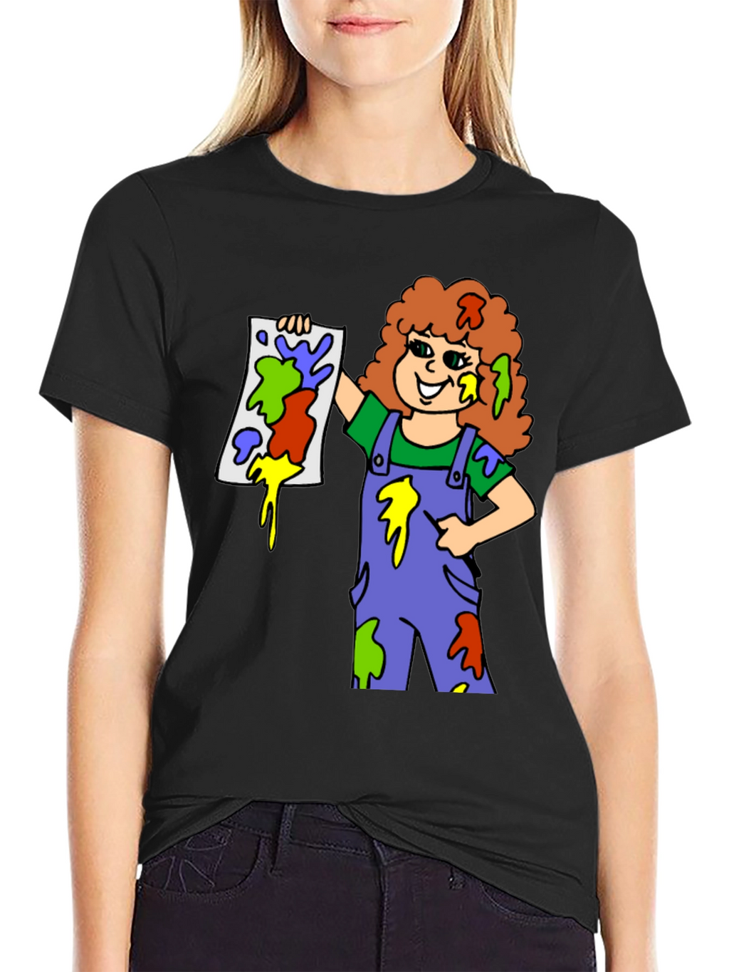 Colorful Painter Girl T-Shirt
