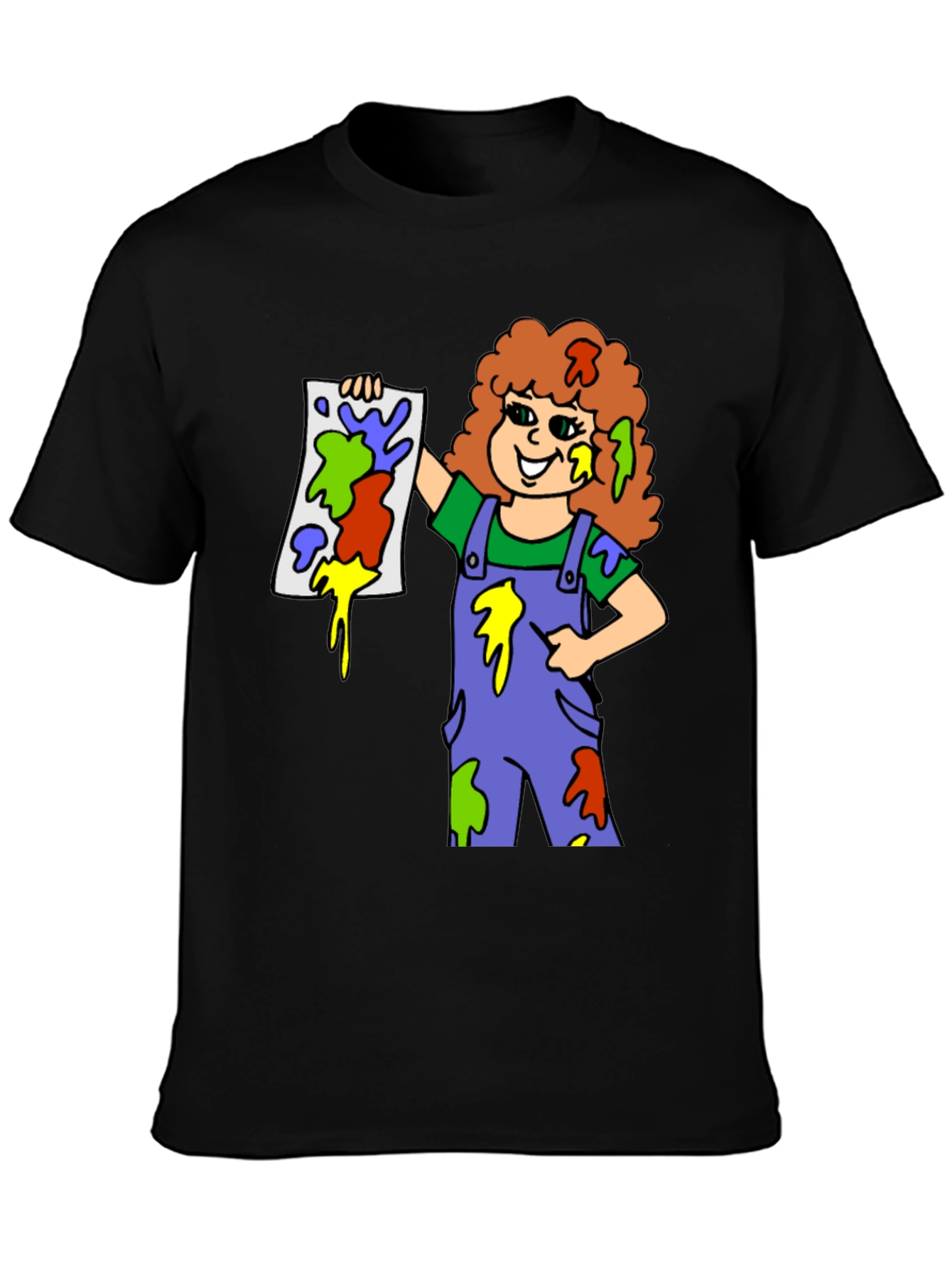 Colorful Painter Girl T-Shirt