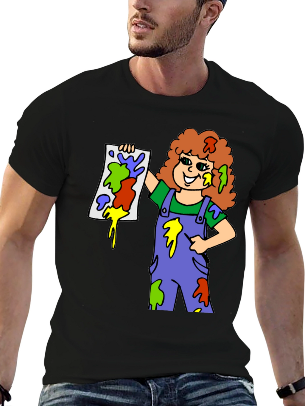Colorful Painter Girl T-Shirt