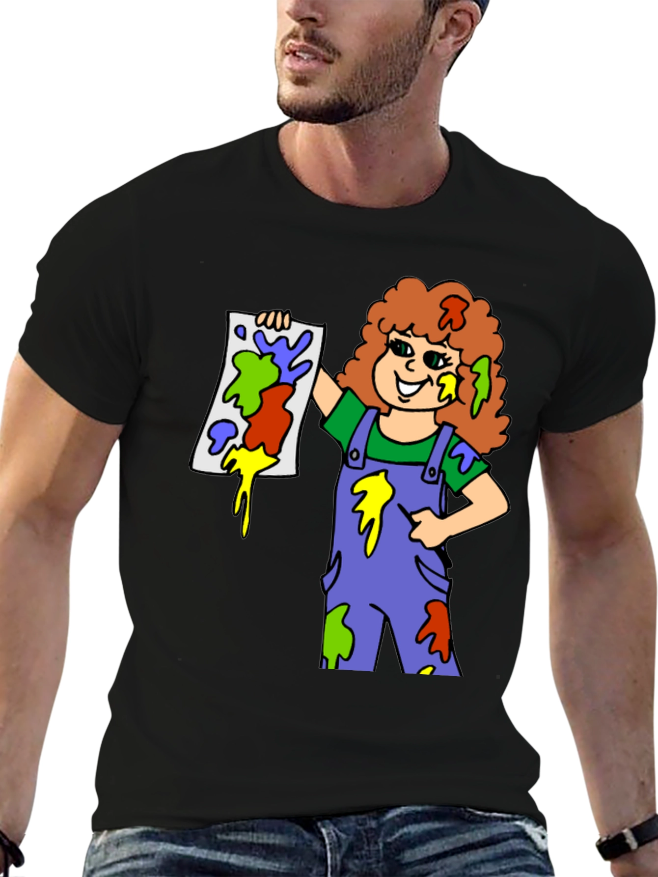 Colorful Painter Girl T-Shirt