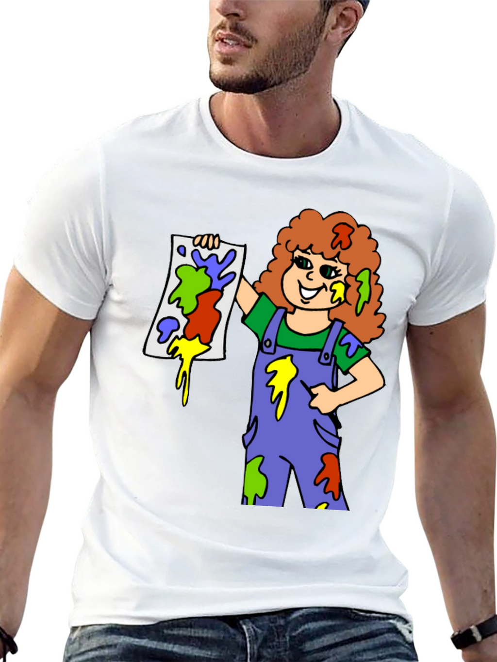 Colorful Painter Girl T-Shirt