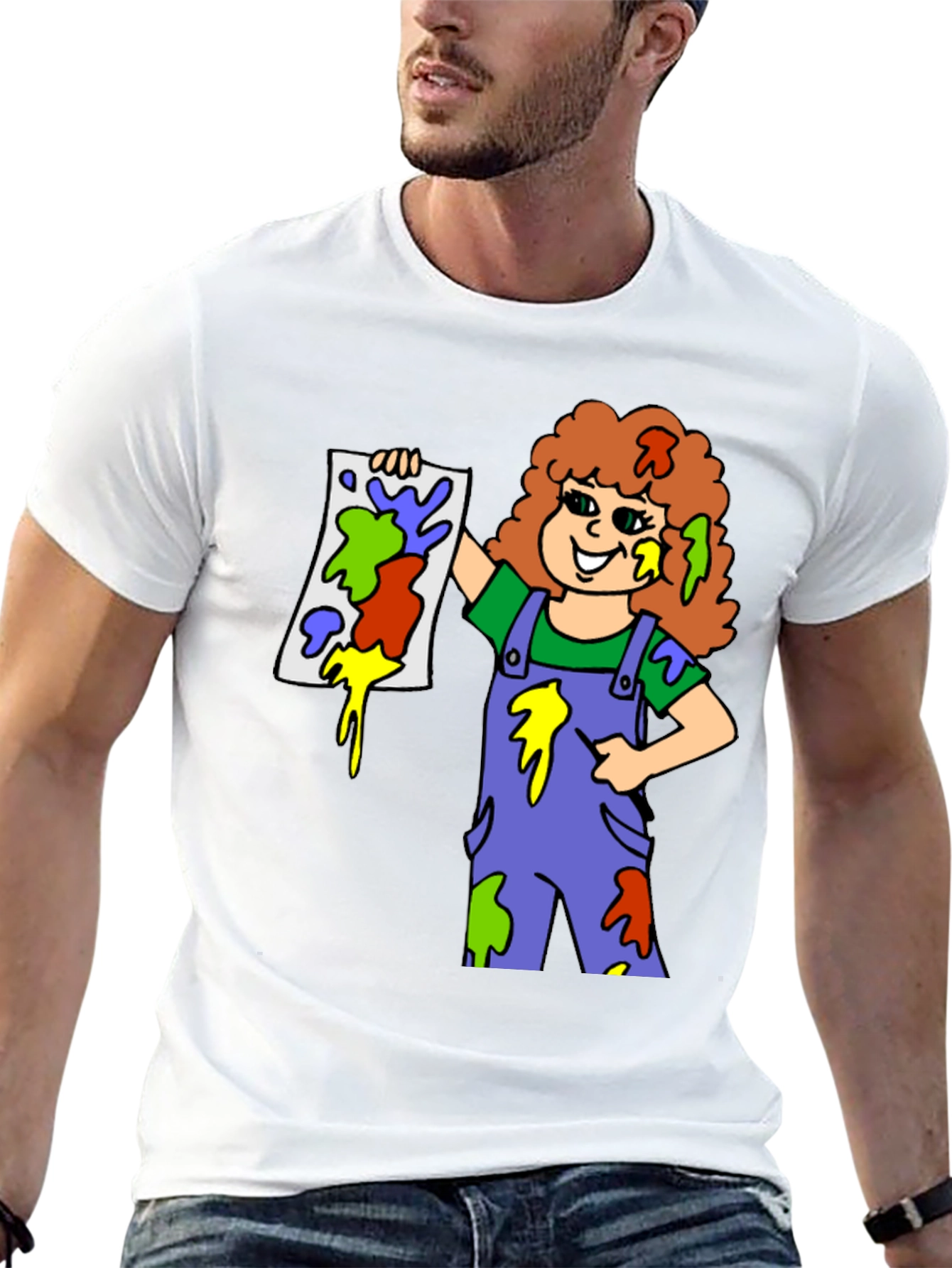 Colorful Painter Girl T-Shirt