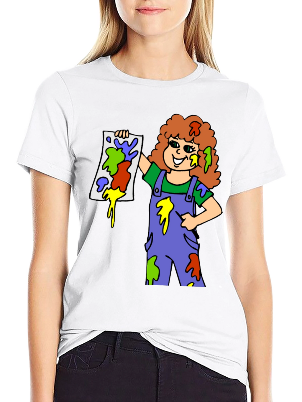 Colorful Painter Girl T-Shirt