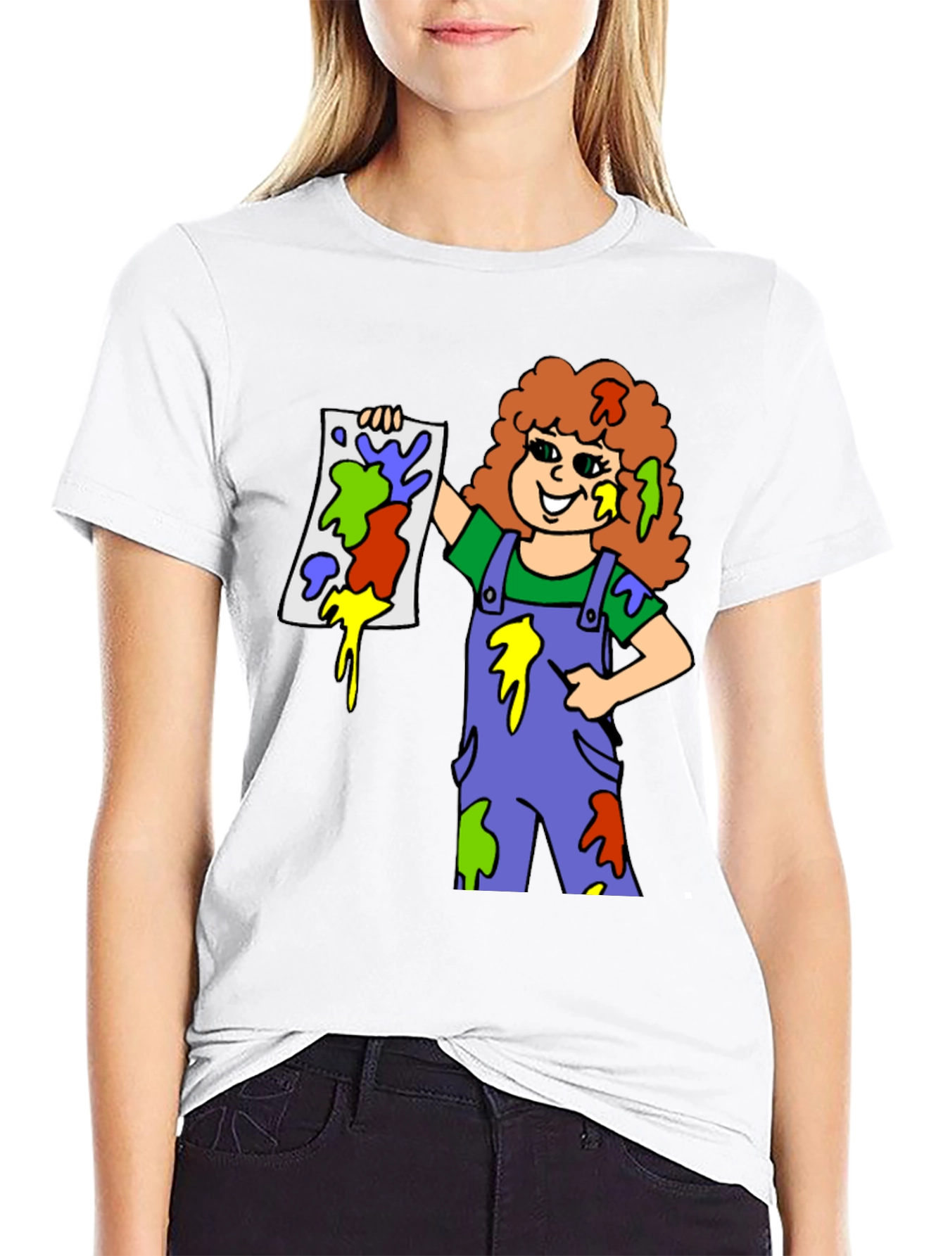Colorful Painter Girl T-Shirt