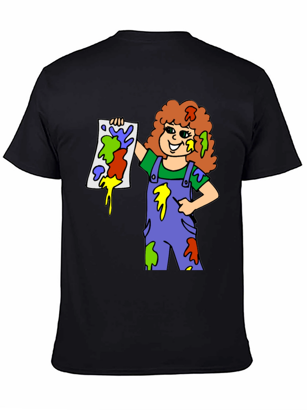 Colorful Painter Girl T-Shirt