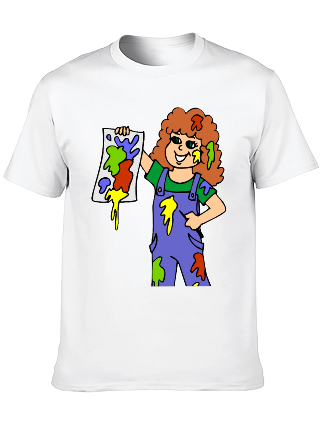 Colorful Painter Girl T-Shirt