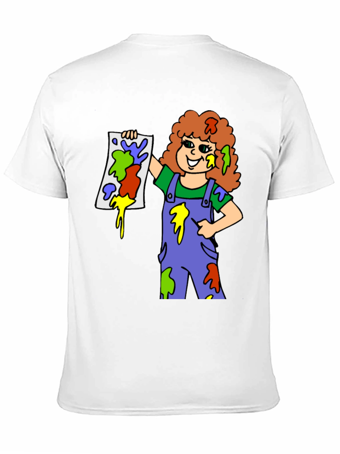 Colorful Painter Girl T-Shirt