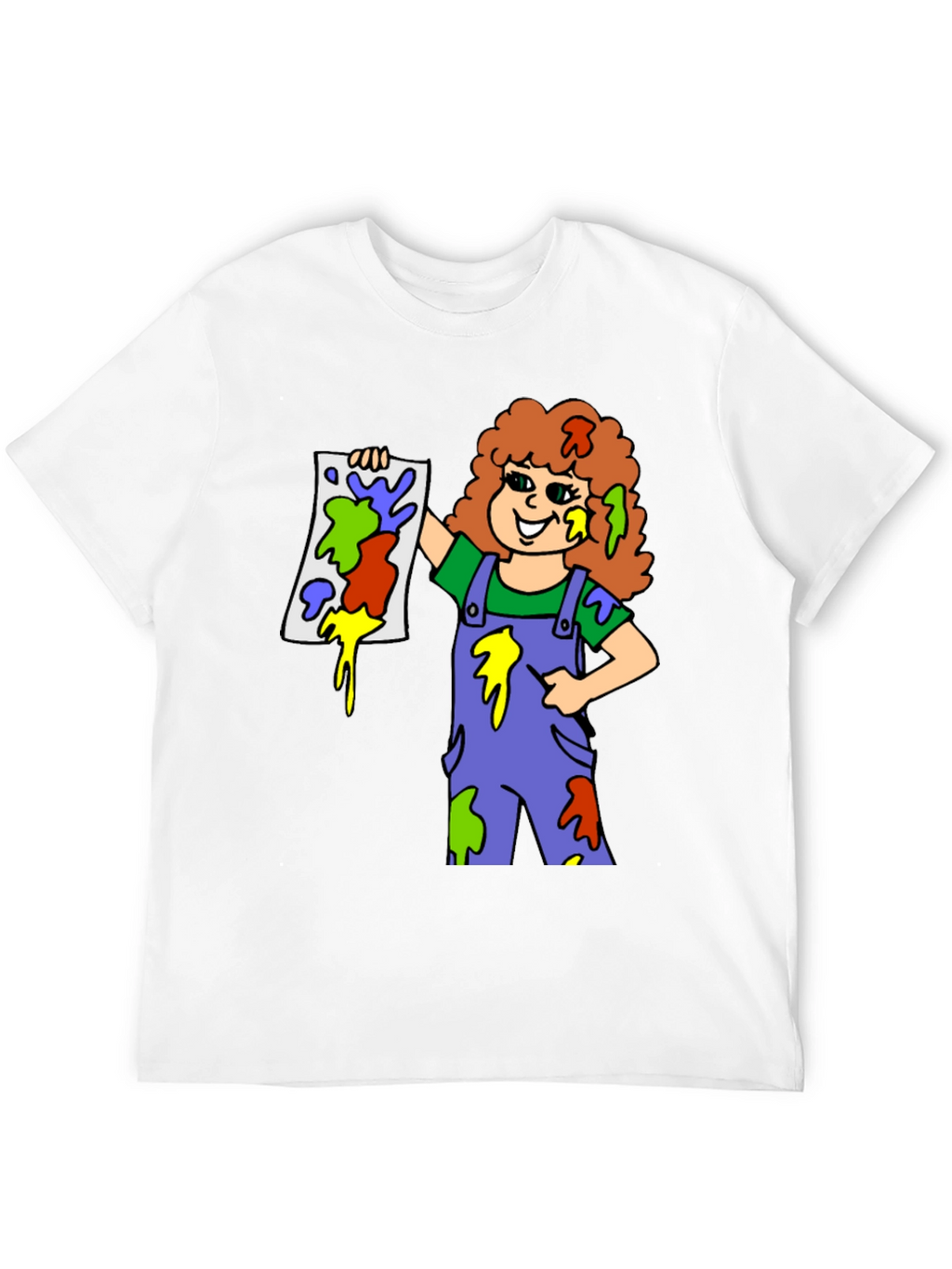 Colorful Painter Girl T-Shirt