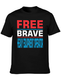 Free Brave Heavy Equipment Operator T-Shirt