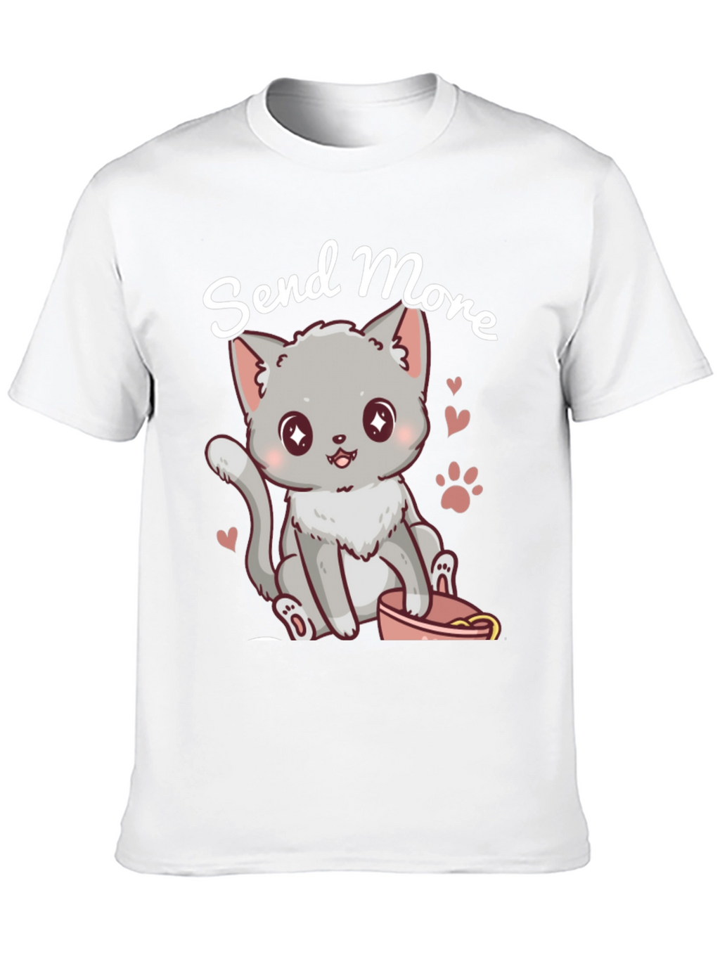 Cute Cat Send More T-Shirt