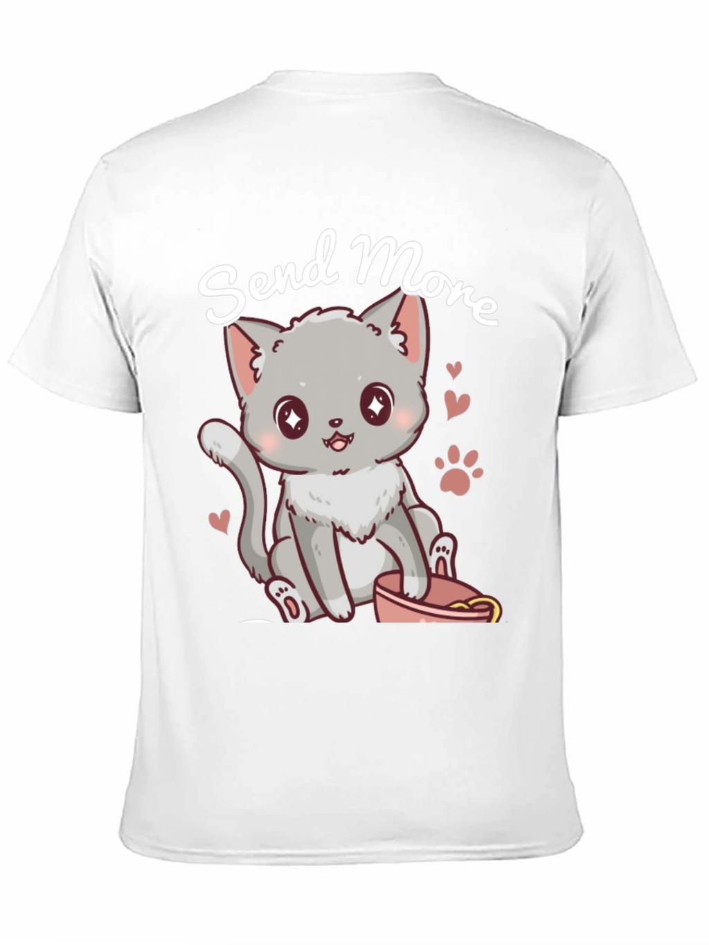 Cute Cat Send More T-Shirt