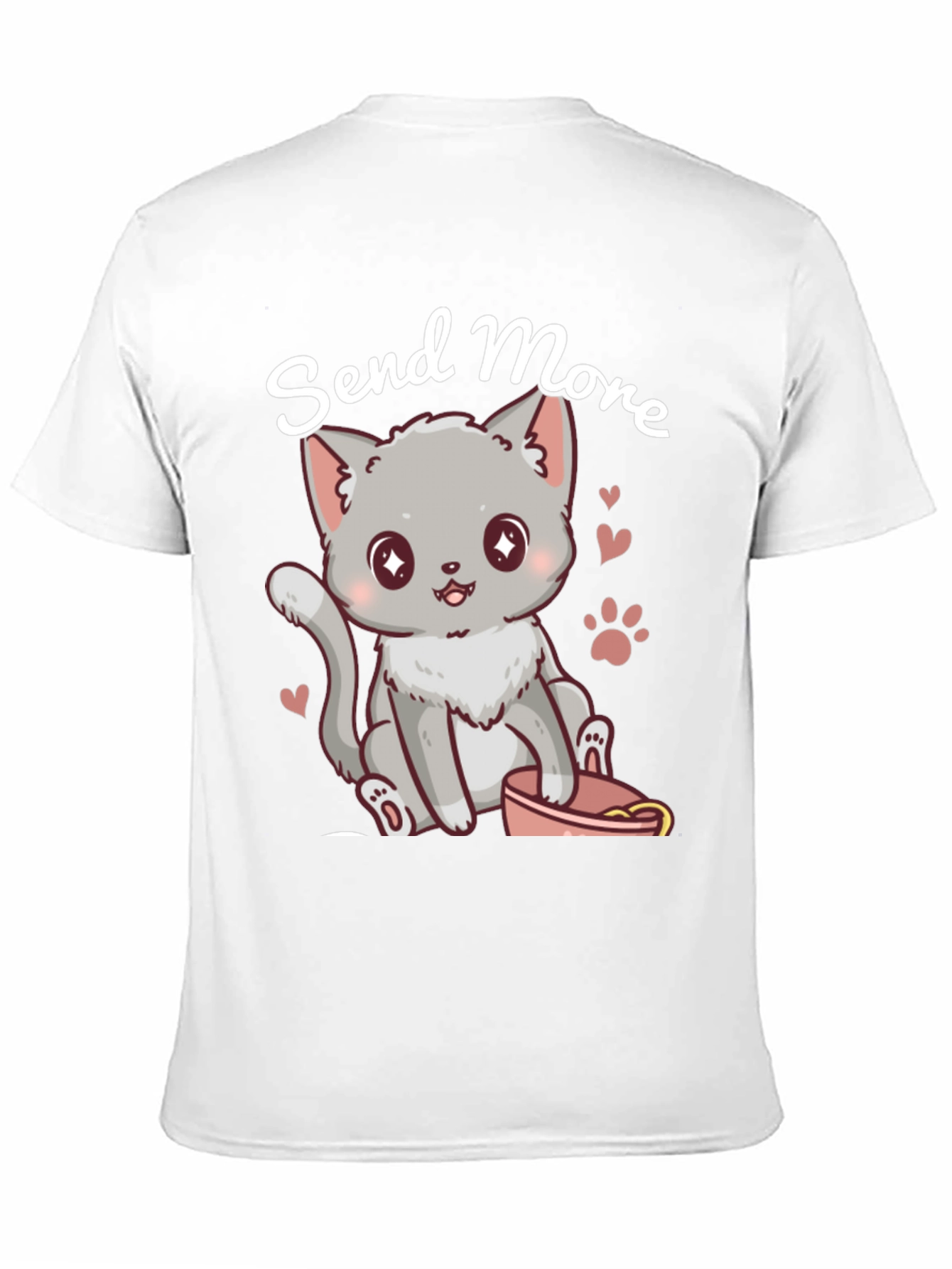 Cute Cat Send More T-Shirt