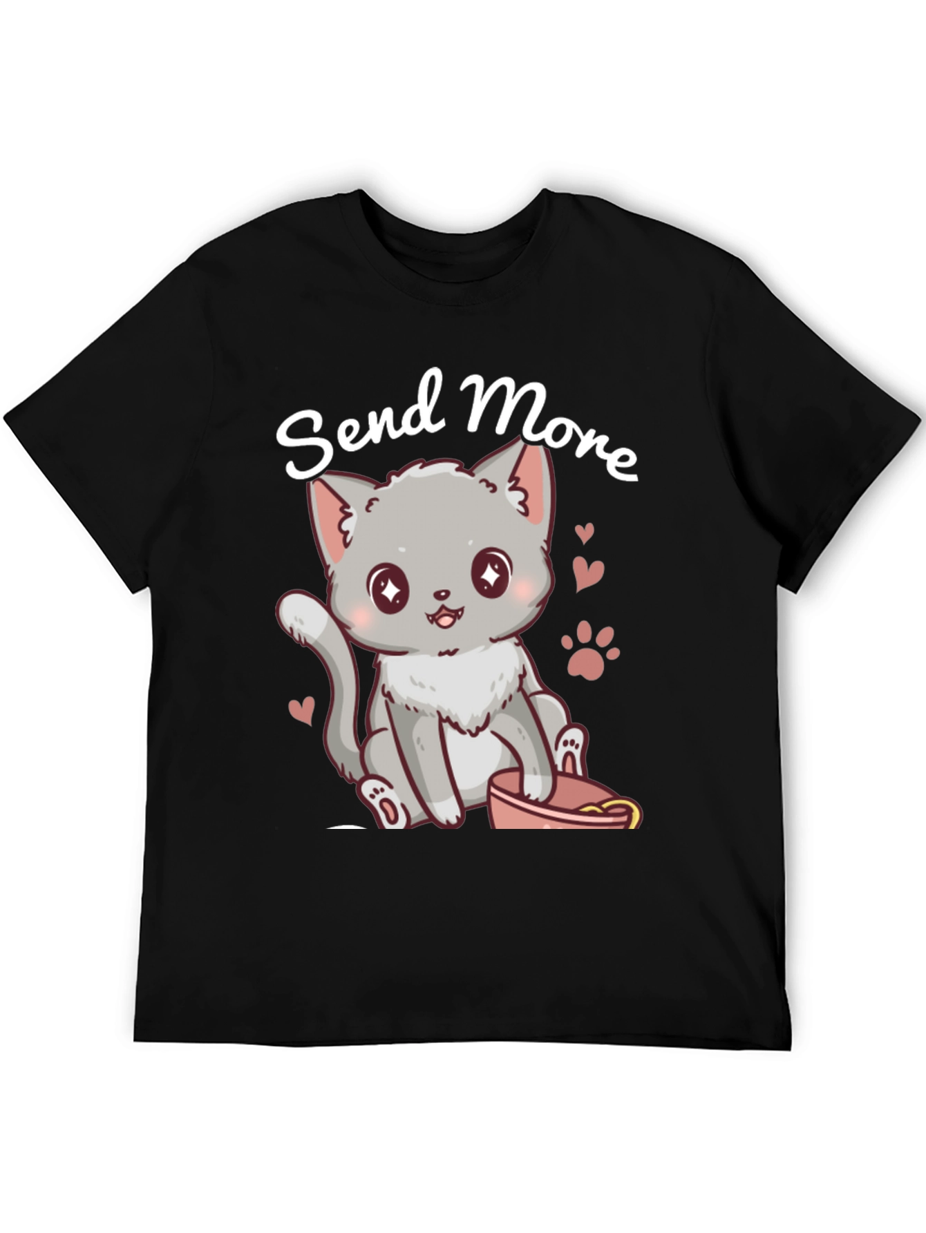 Cute Cat Send More T-Shirt