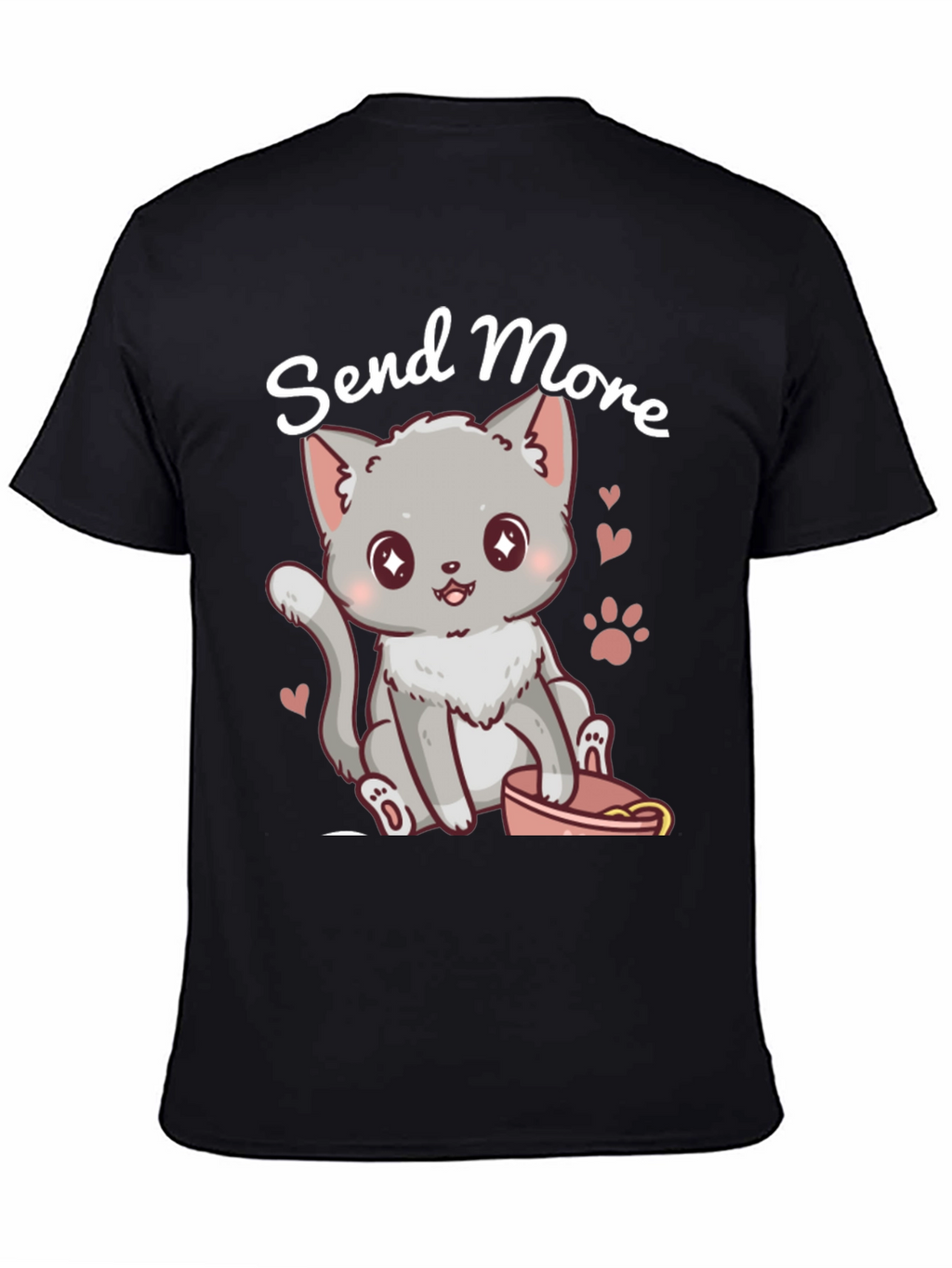 Cute Cat Send More T-Shirt