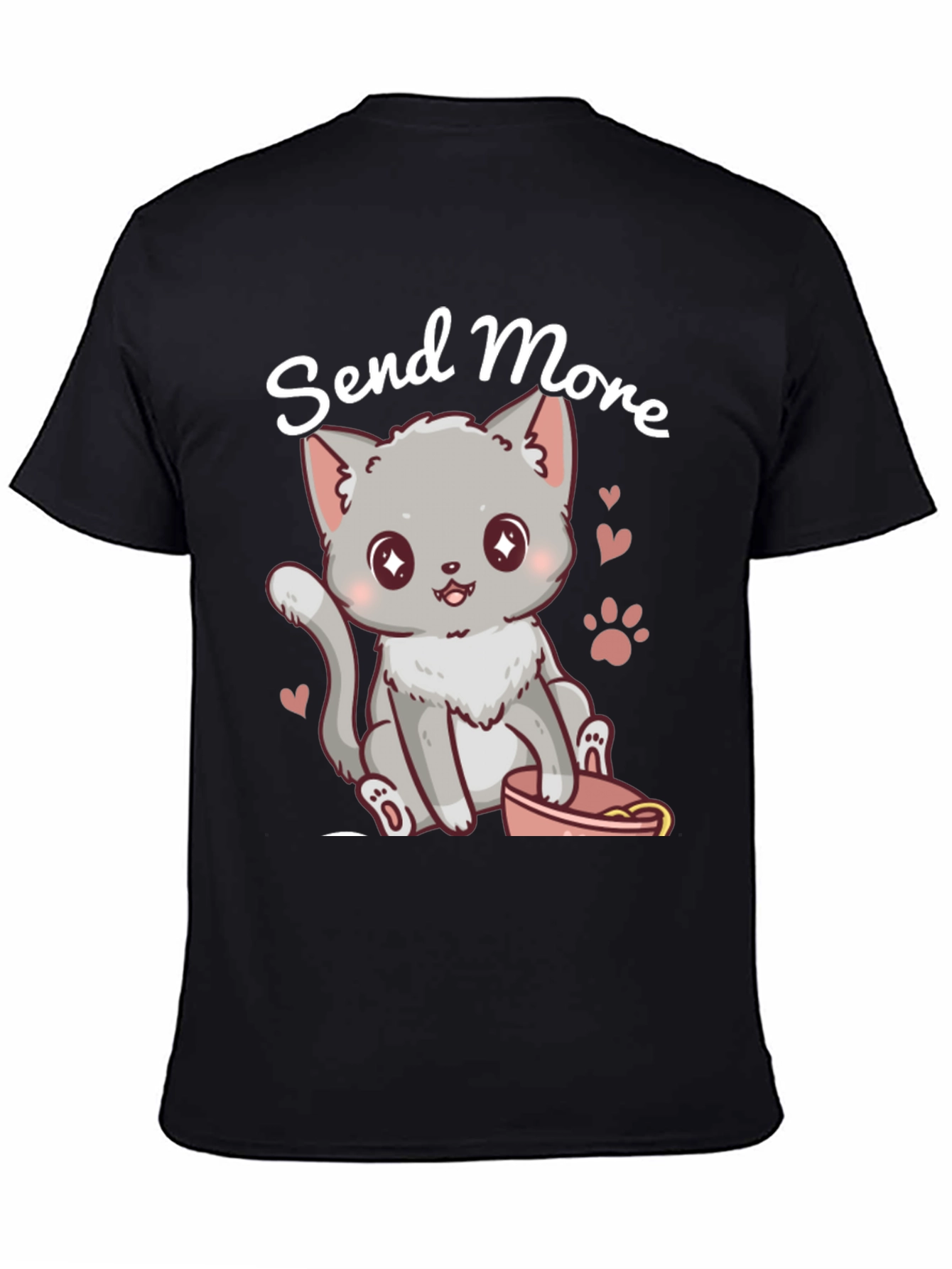 Cute Cat Send More T-Shirt