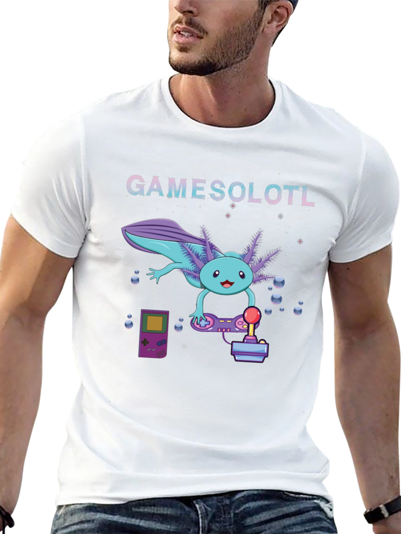 GAMESOLOTL Funny Gamer T-Shirt