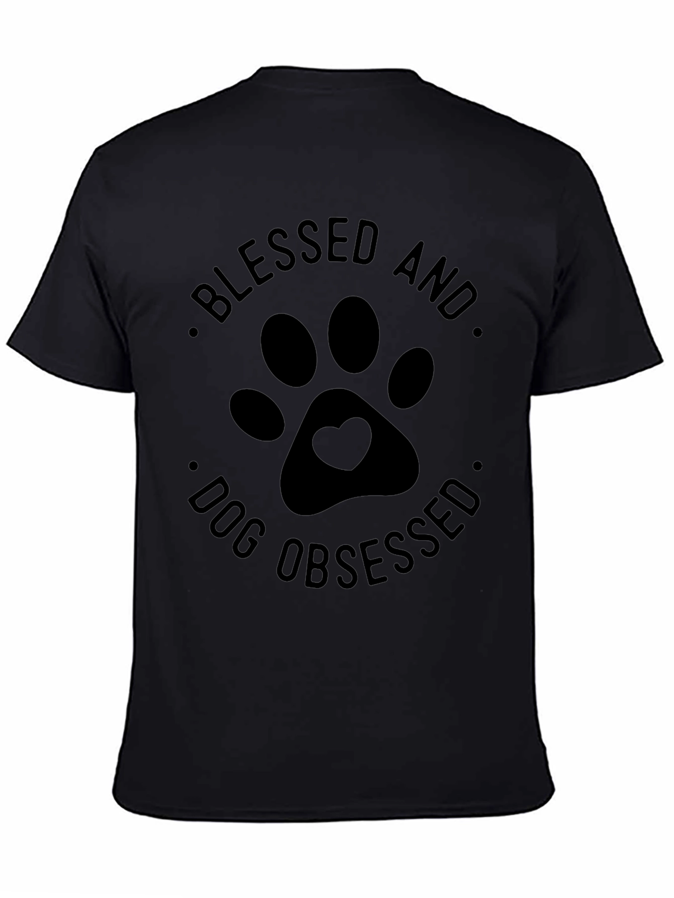 Blessed and Dog Obsessed Black T-Shirt