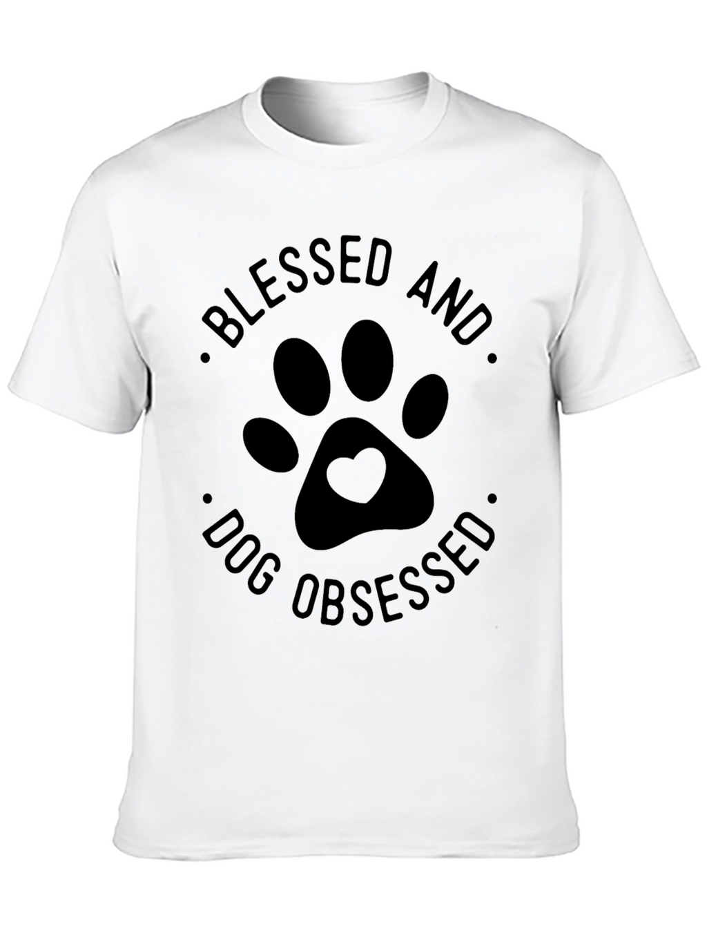 Blessed and Dog Obsessed Black T-Shirt