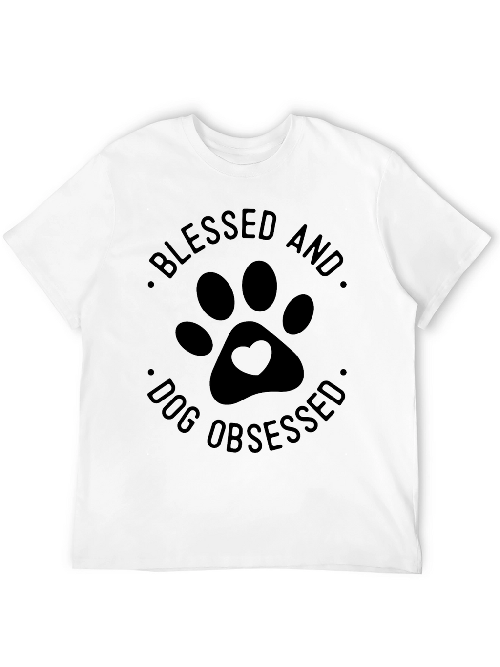 Blessed and Dog Obsessed Black T-Shirt