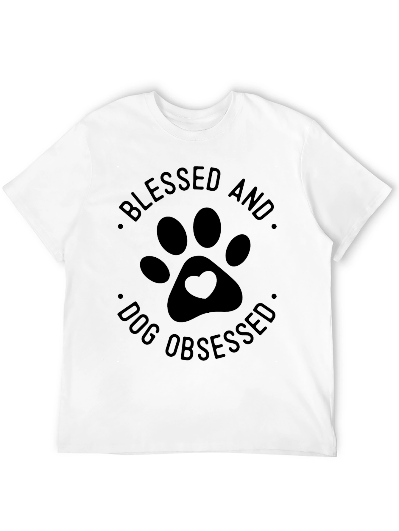 Blessed and Dog Obsessed Black T-Shirt