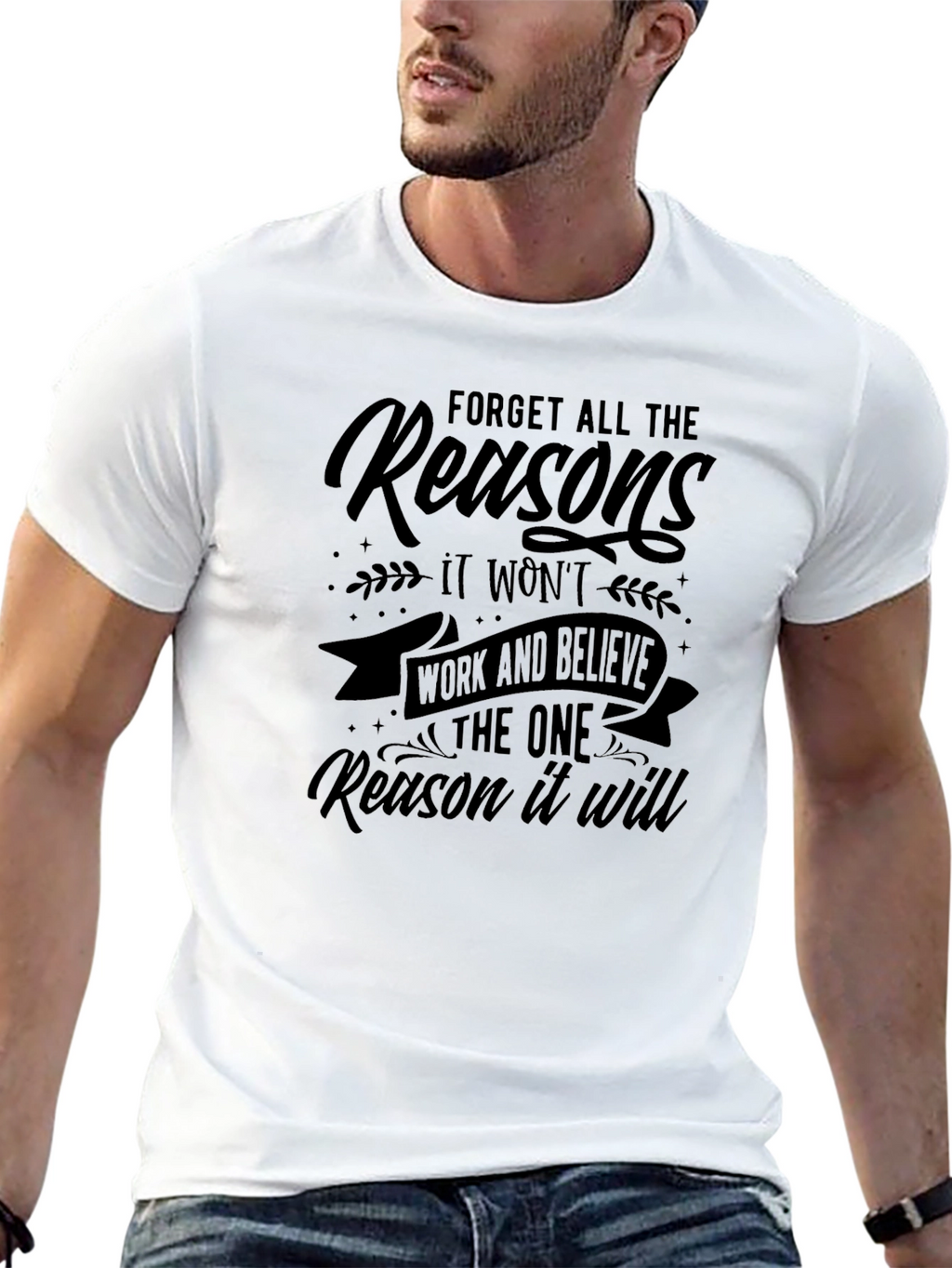 Inspirational Motivational Black T-Shirt