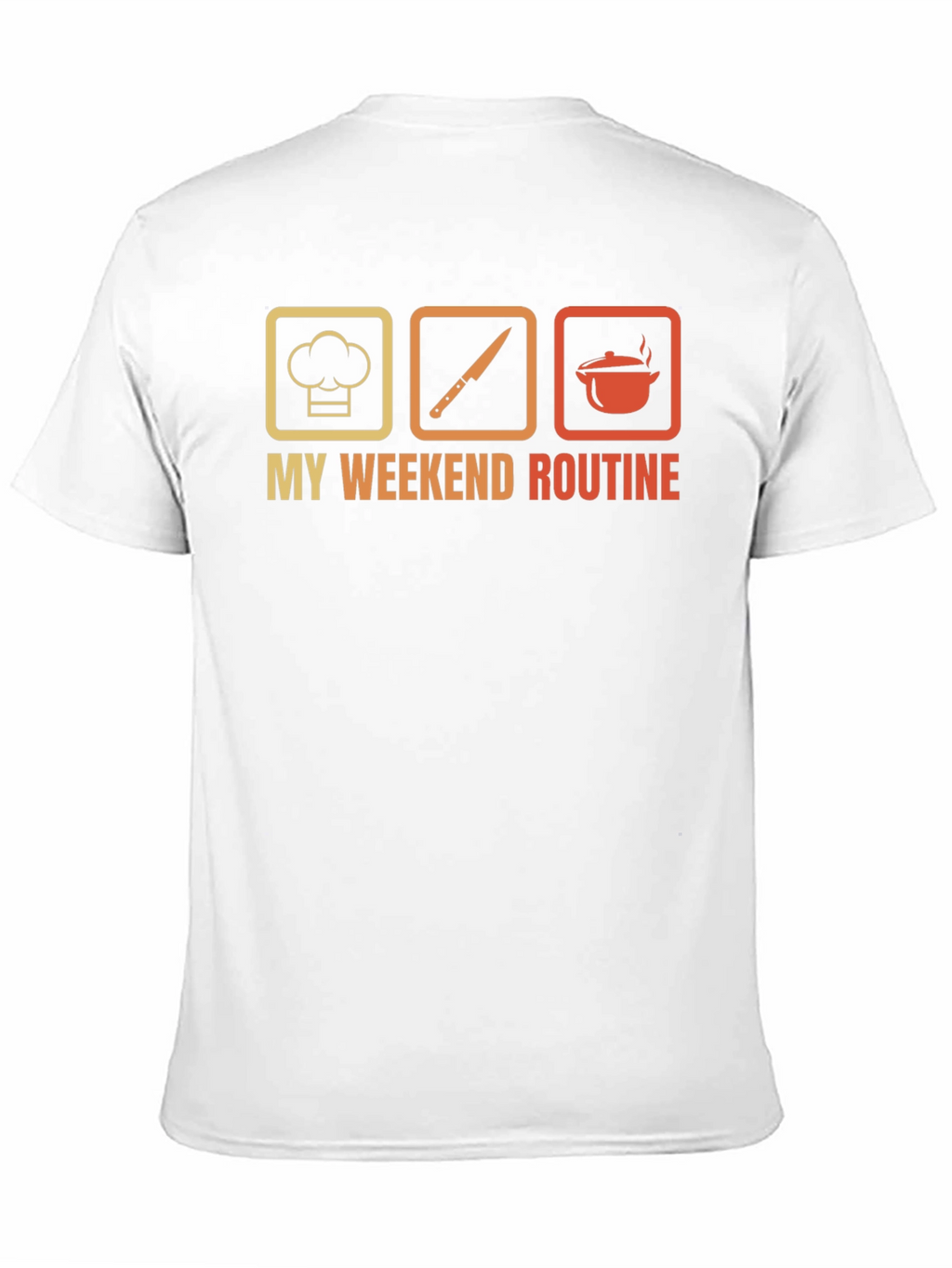 Chefs Weekend Routine Graphic Tee - Black