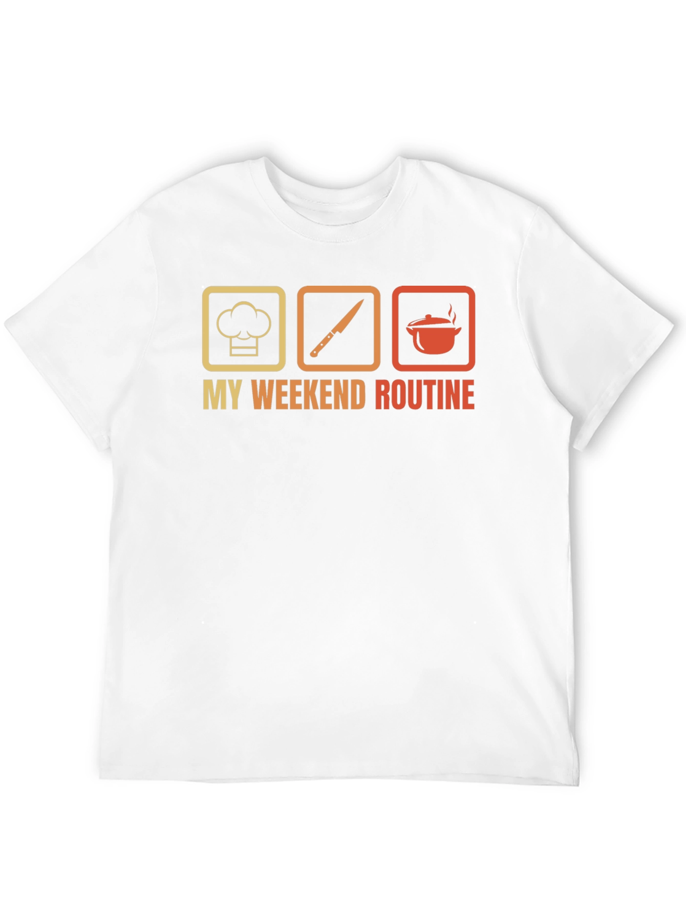 Chefs Weekend Routine Graphic Tee - Black