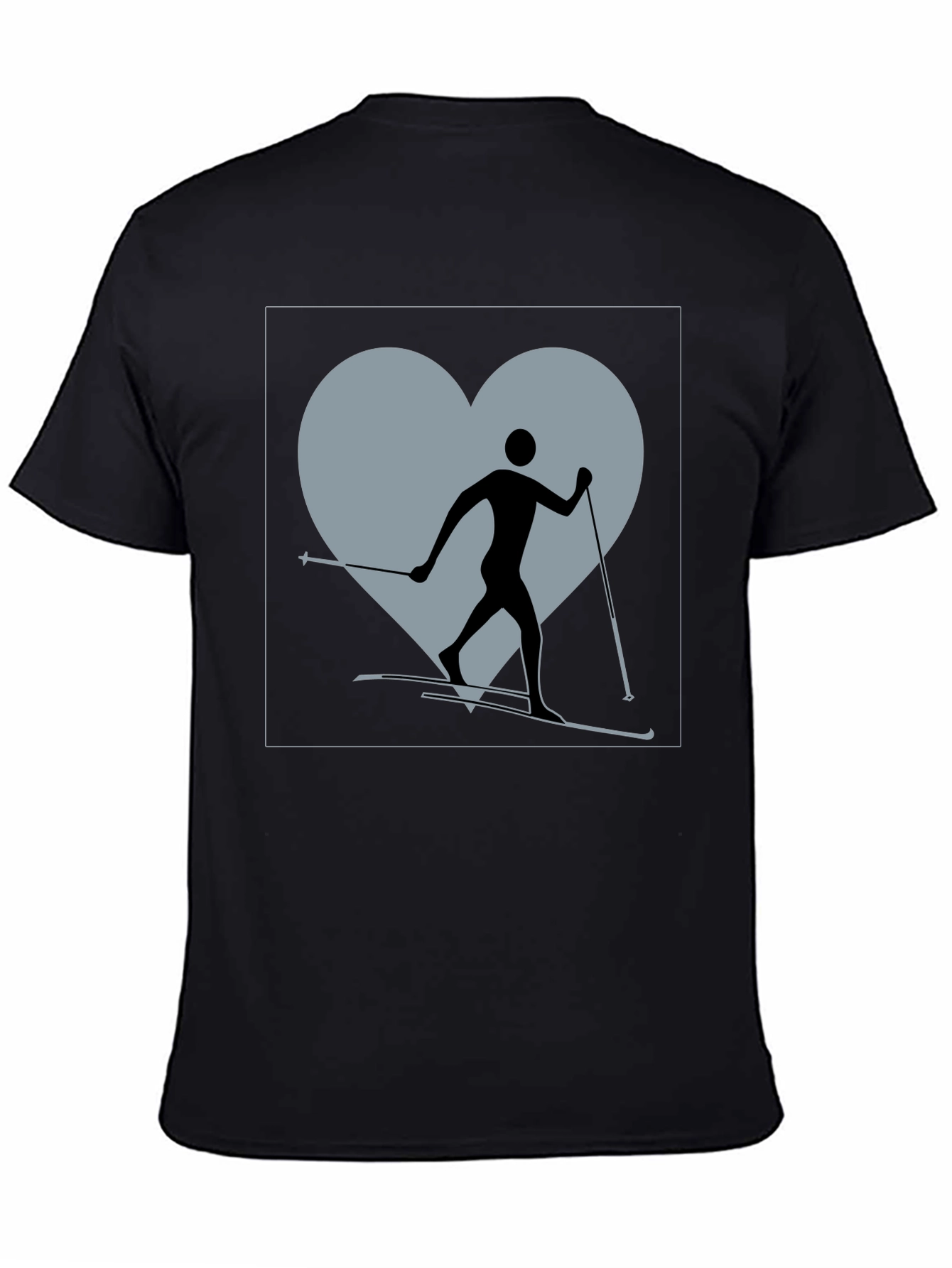 Cross Country Skiing Heart T-Shirt
