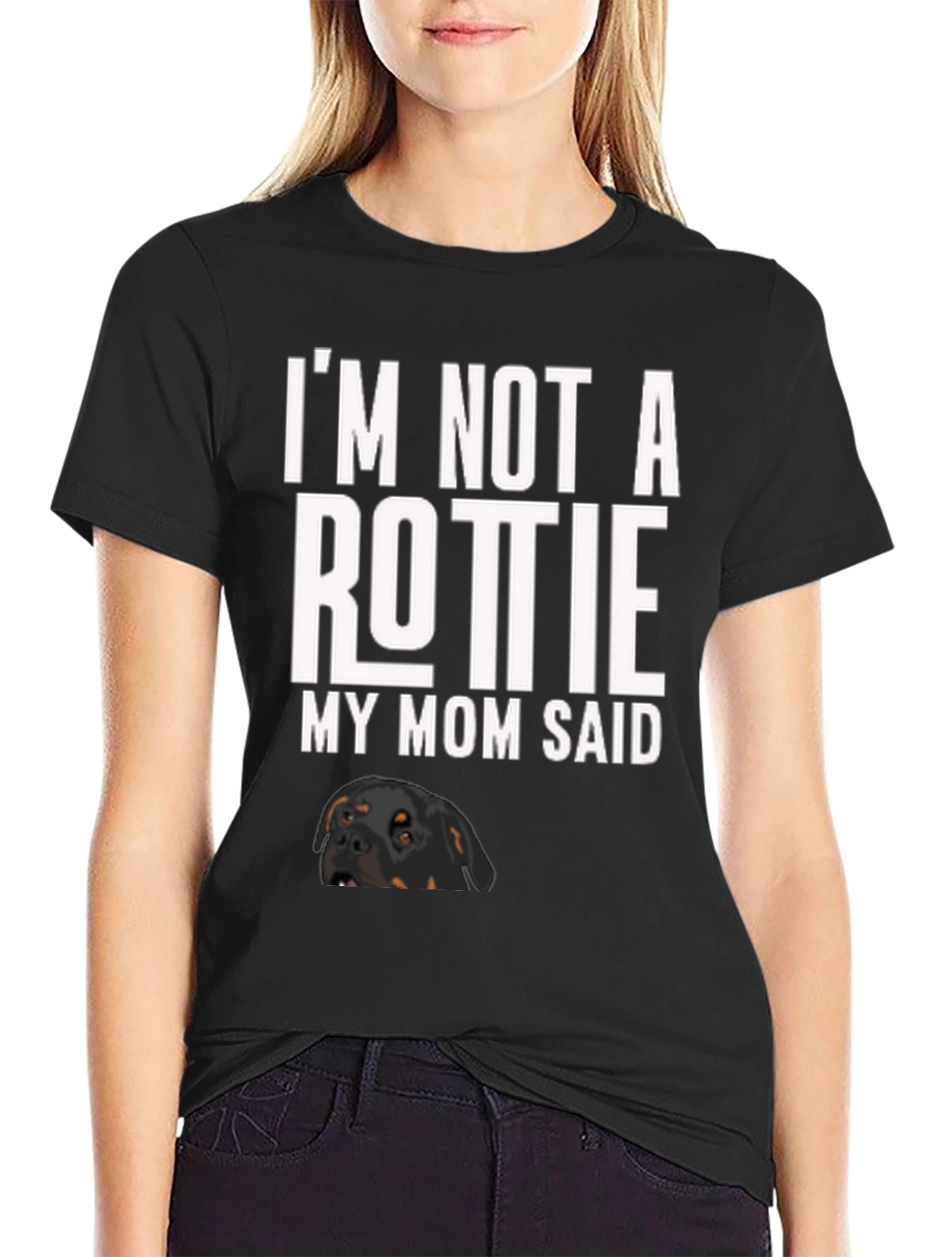 Rottie Mom Graphic Tee - Dog Lover T-Shirt