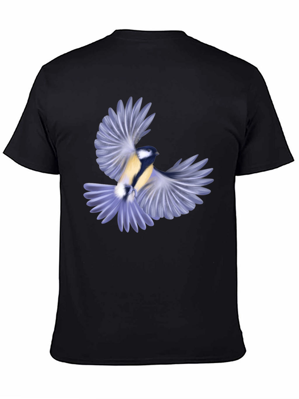 Bird Graphic Black T-Shirt for Men