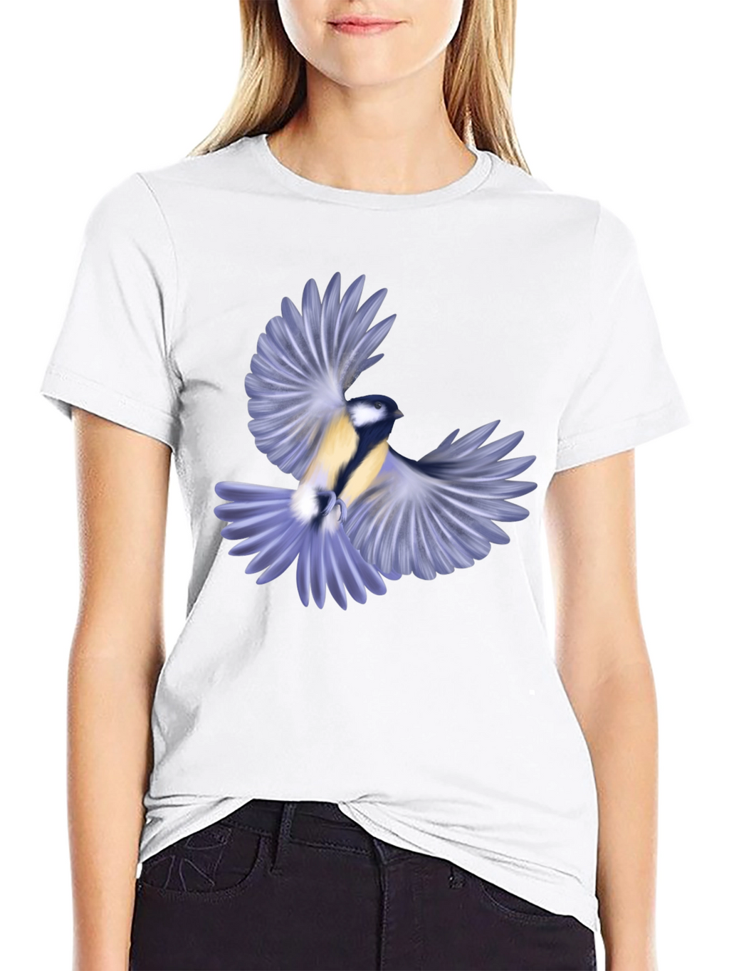 Bird Graphic Black T-Shirt for Men