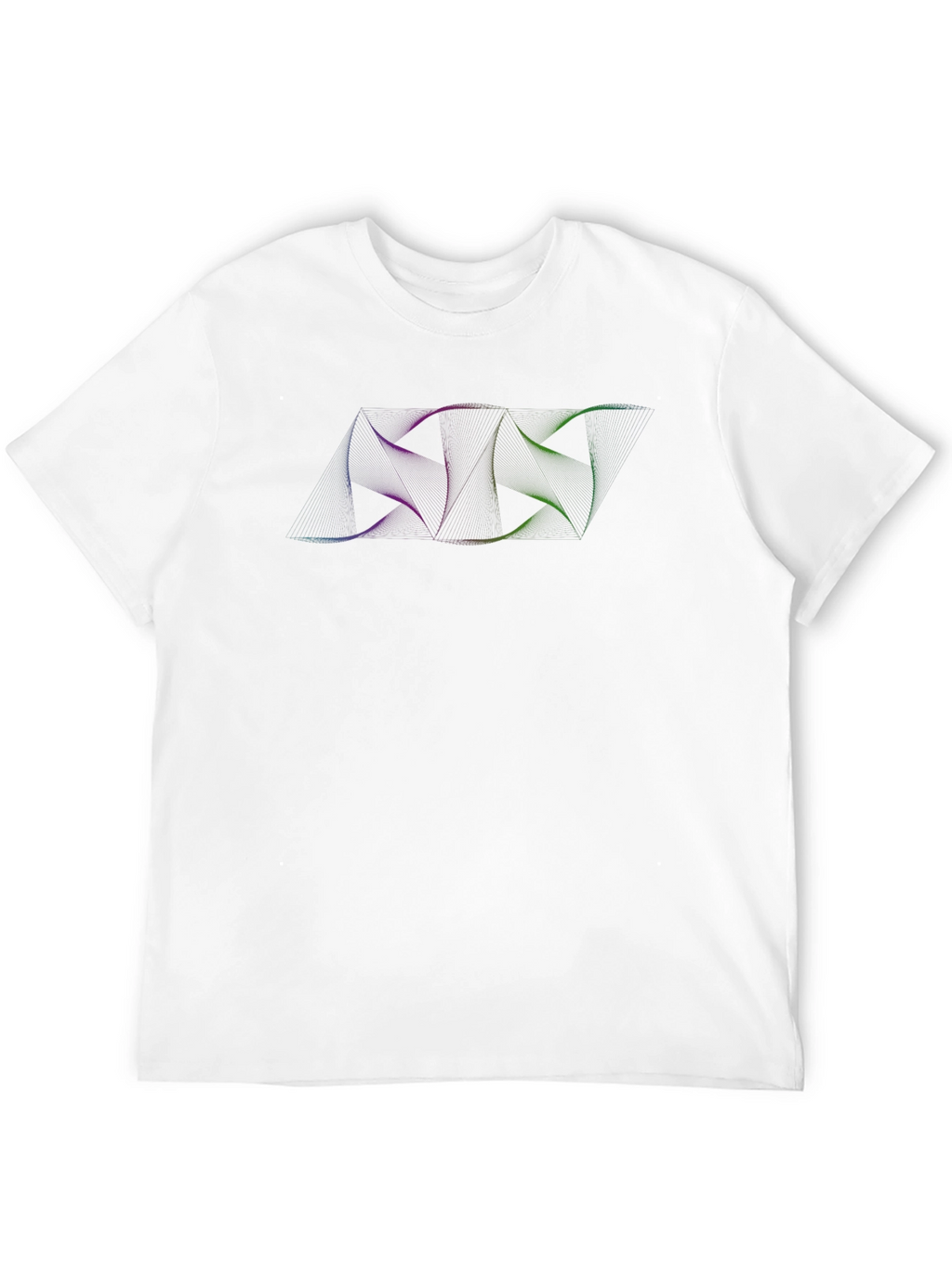 Mens Black T-Shirt with Abstract Graphic Design